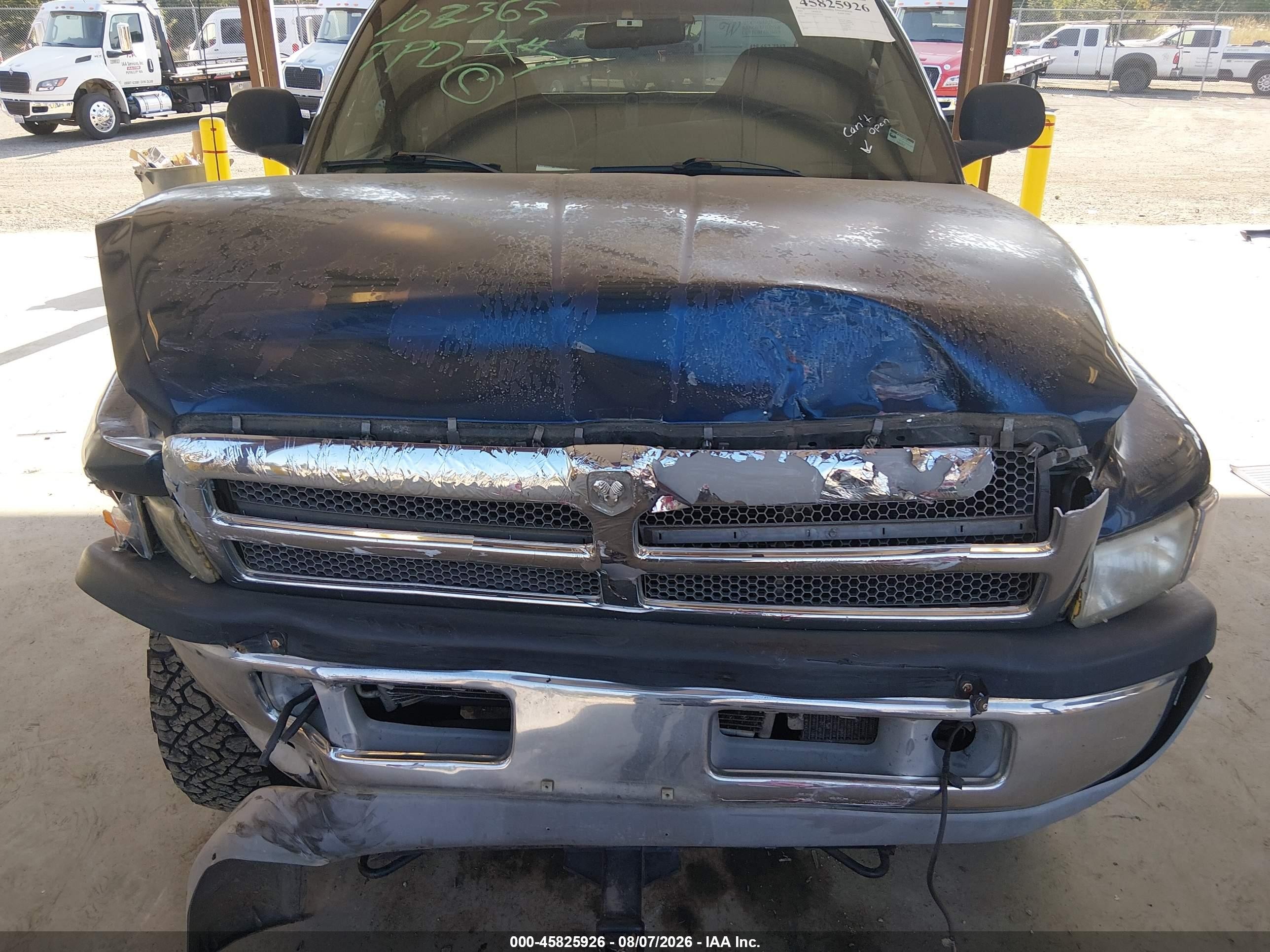 2001 Dodge Ram 2500 St Blue vin: 3B7KF23601G181794