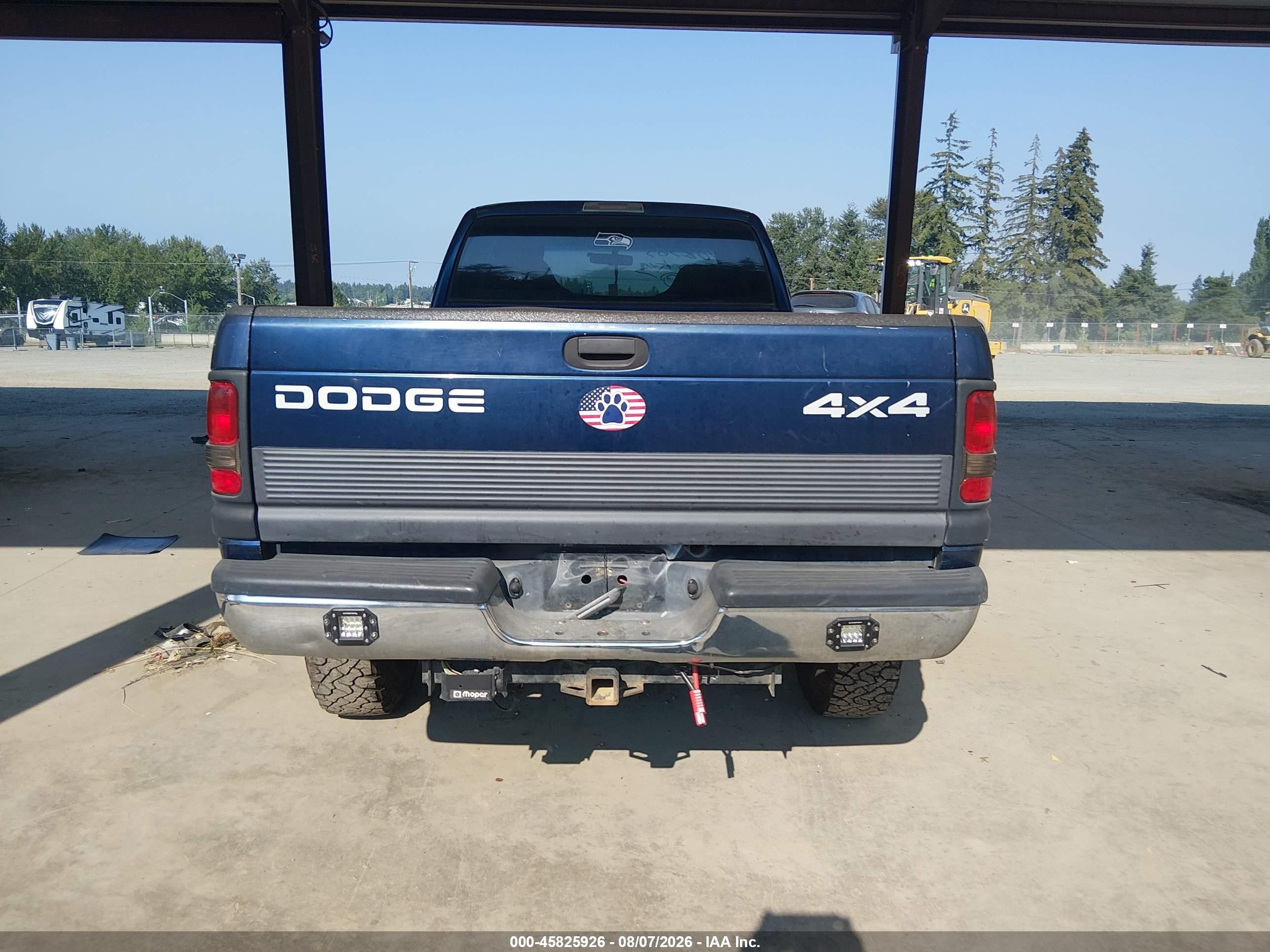 2001 Dodge Ram 2500 St Blue vin: 3B7KF23601G181794
