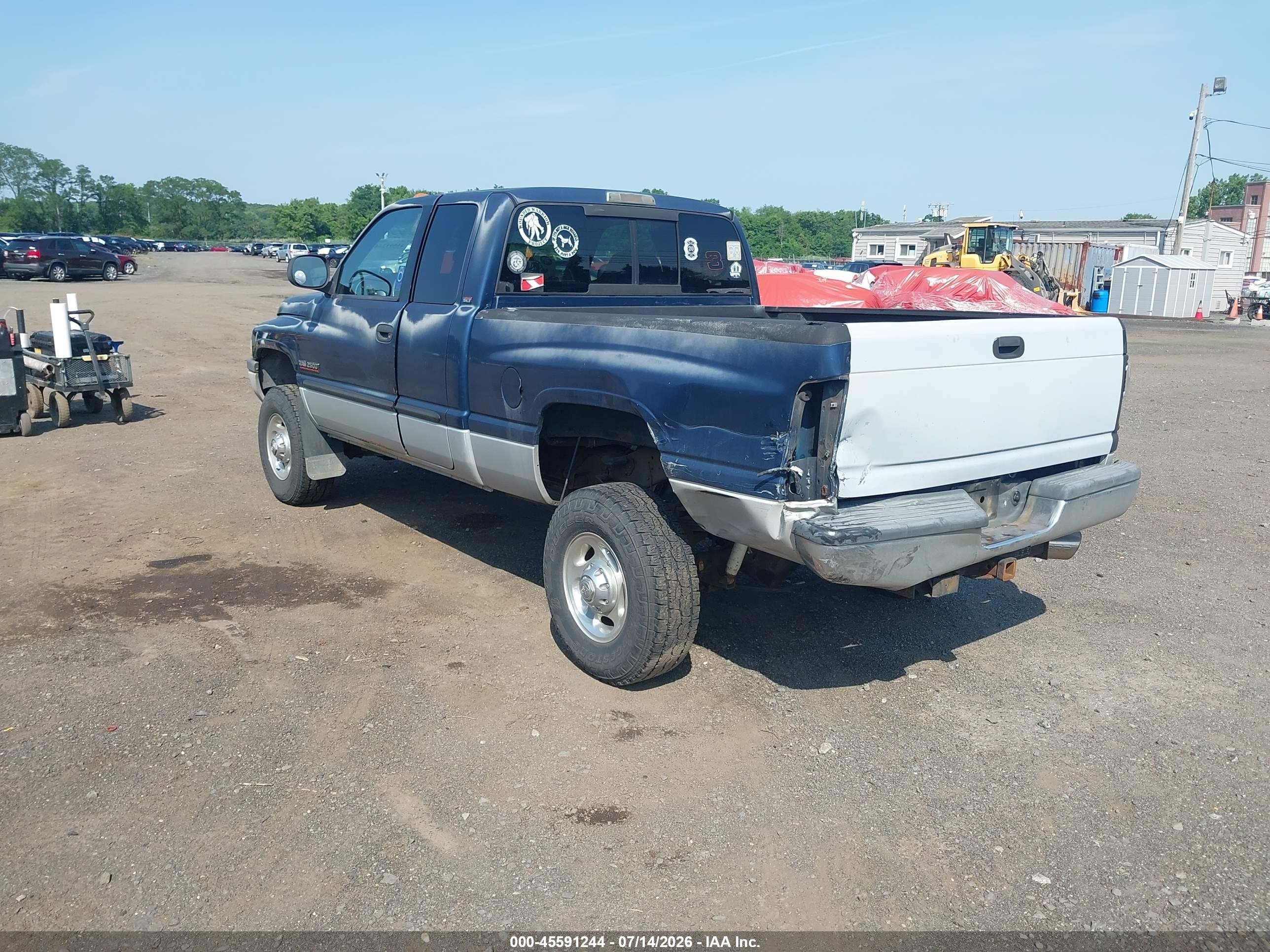 2002 Dodge Ram 2500 St Синий vin: 3B7KF23612M244789