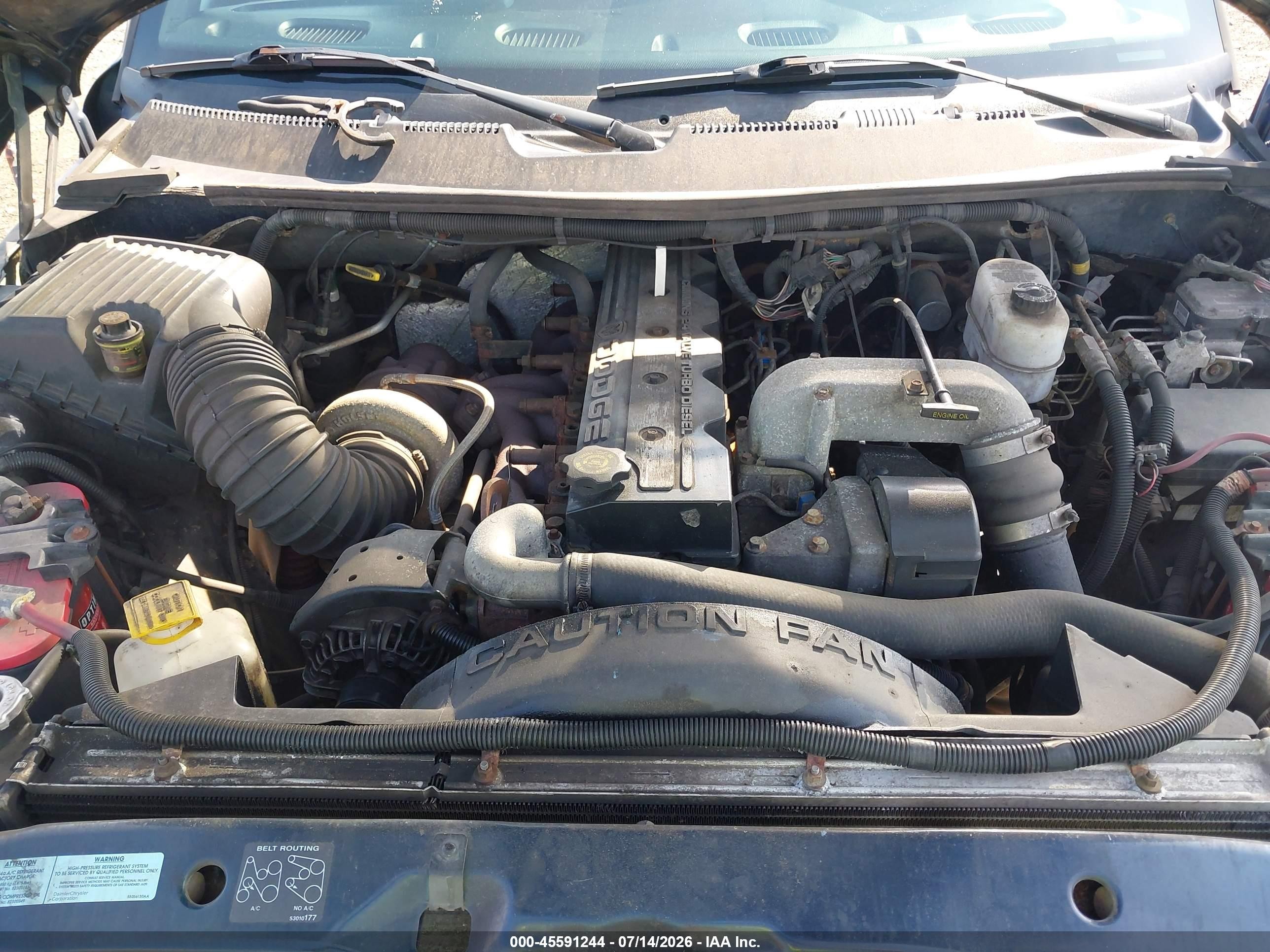 2002 Dodge Ram 2500 St Синий vin: 3B7KF23612M244789