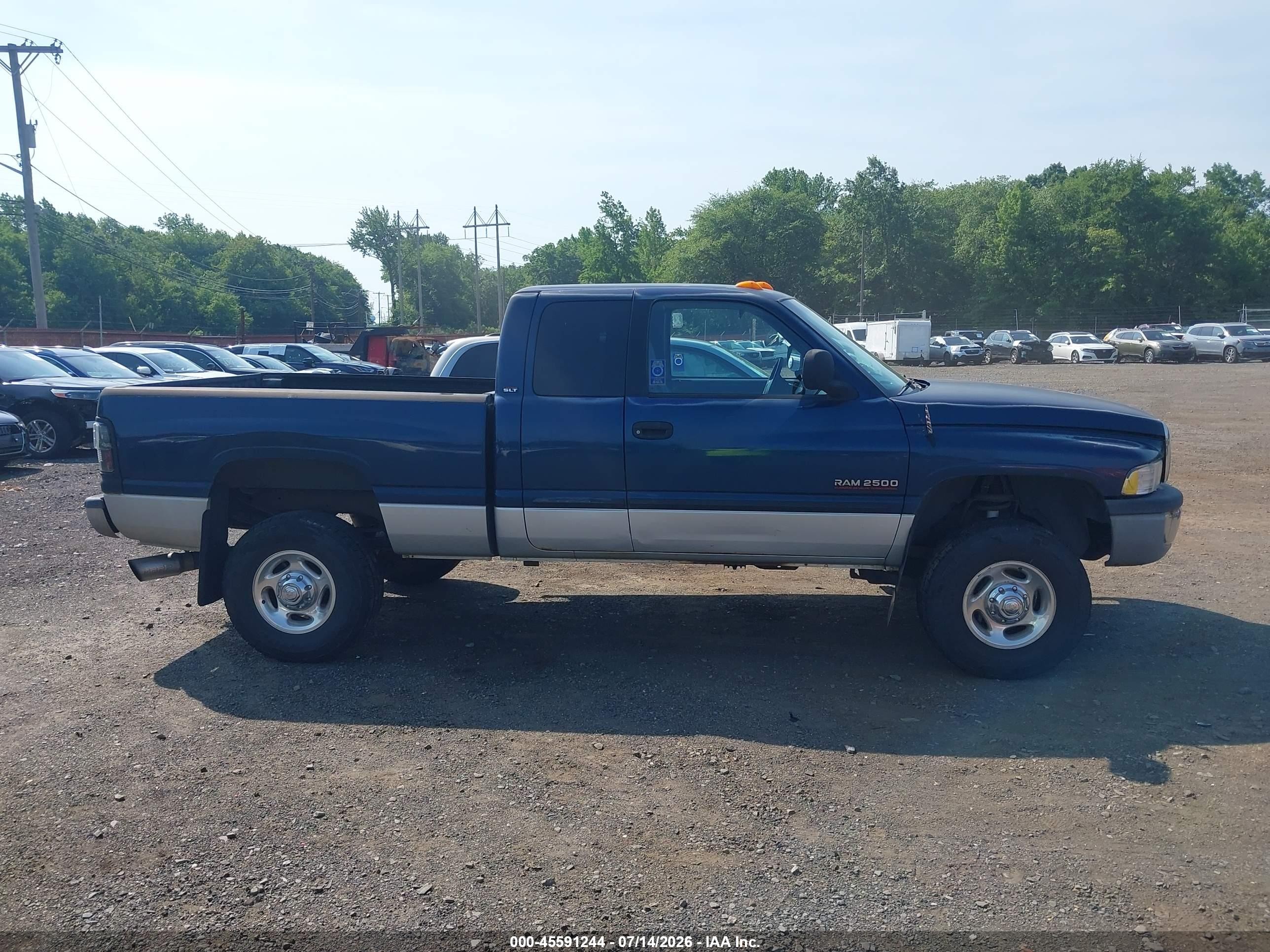 2002 Dodge Ram 2500 St Синий vin: 3B7KF23612M244789