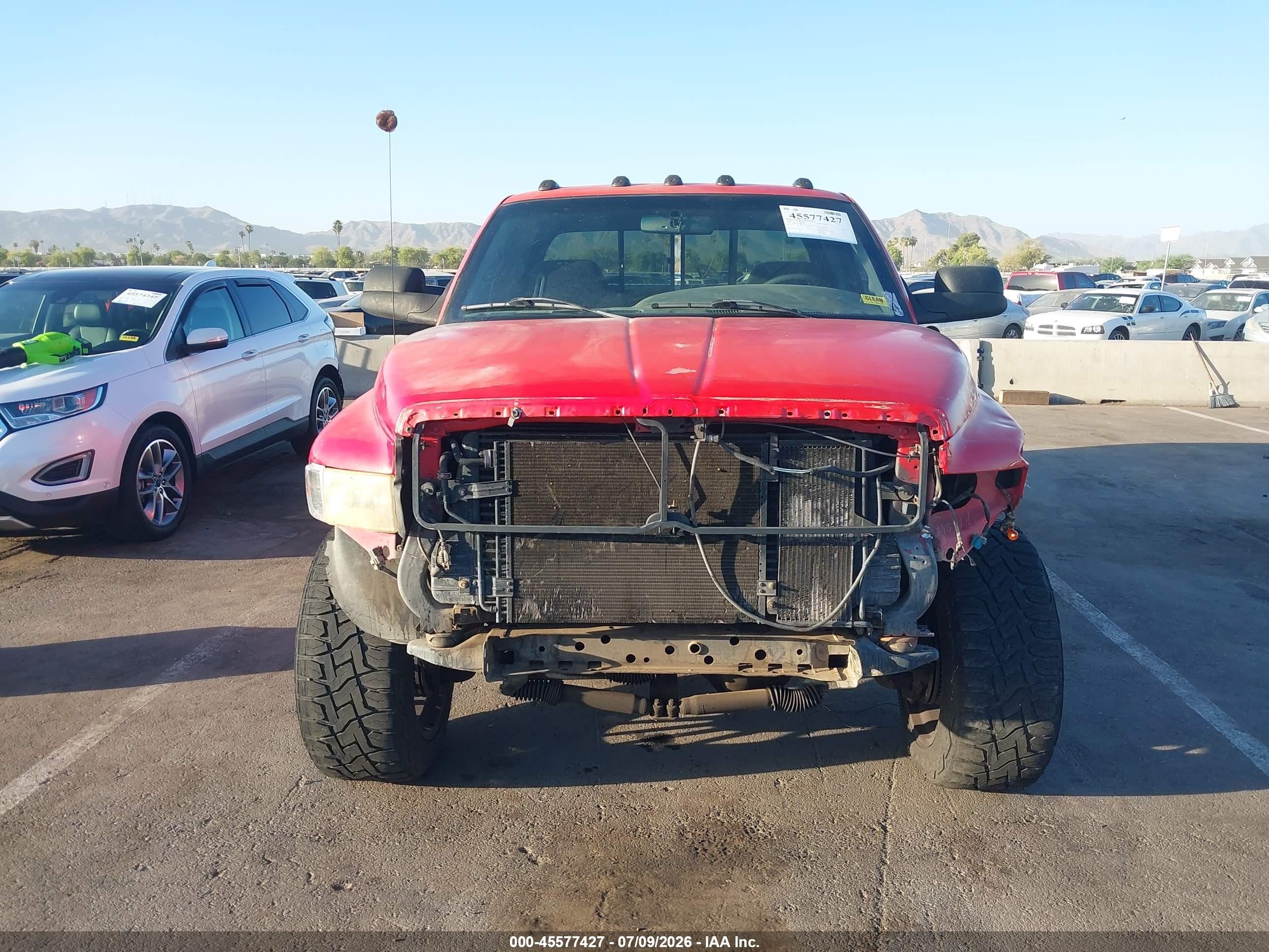 2000 Dodge Ram 2500 St Red vin: 3B7KF2362YG143977