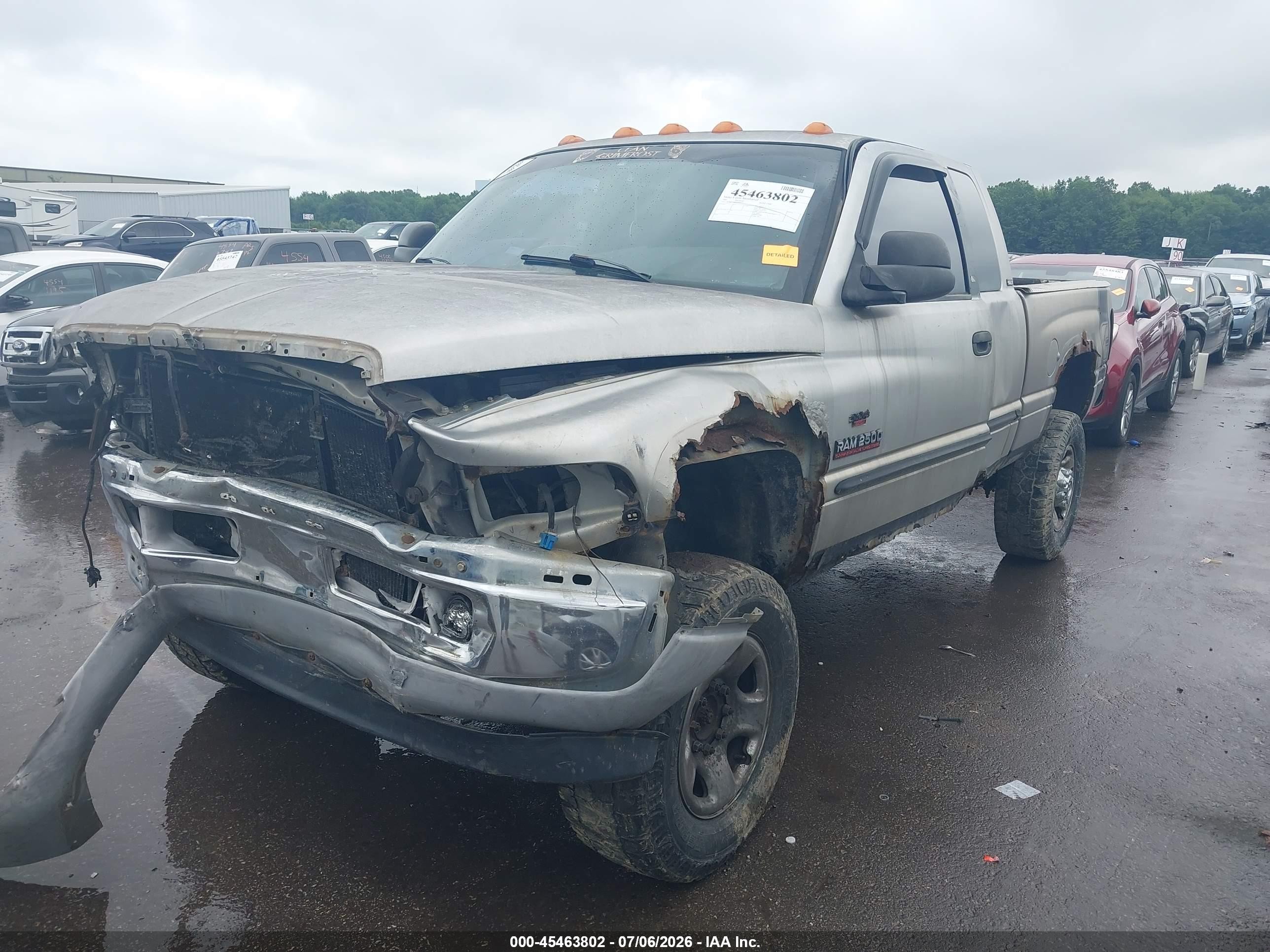 2001 Dodge Ram 2500 St Gray vin: 3B7KF23661G169214