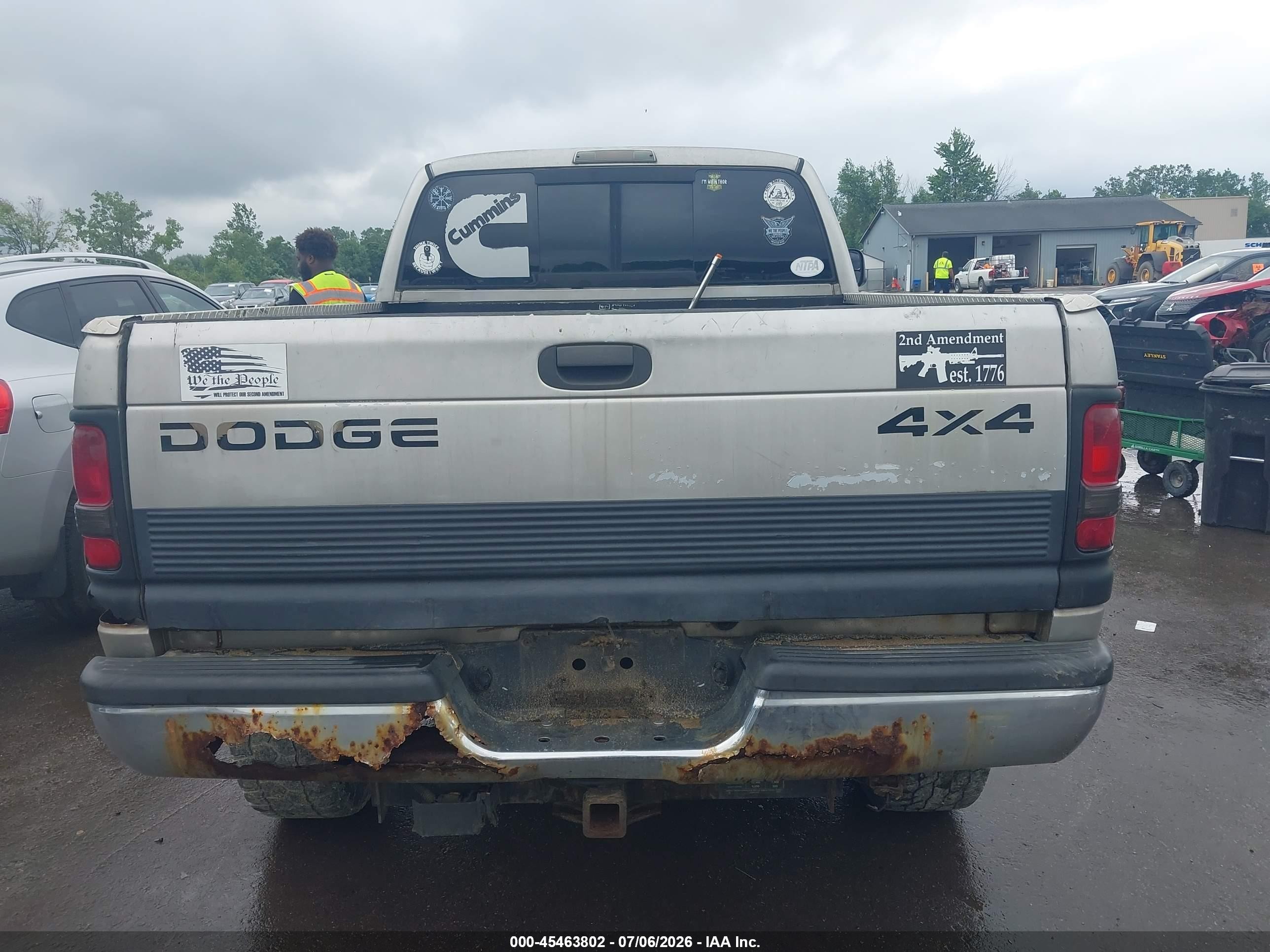 2001 Dodge Ram 2500 St Gray vin: 3B7KF23661G169214