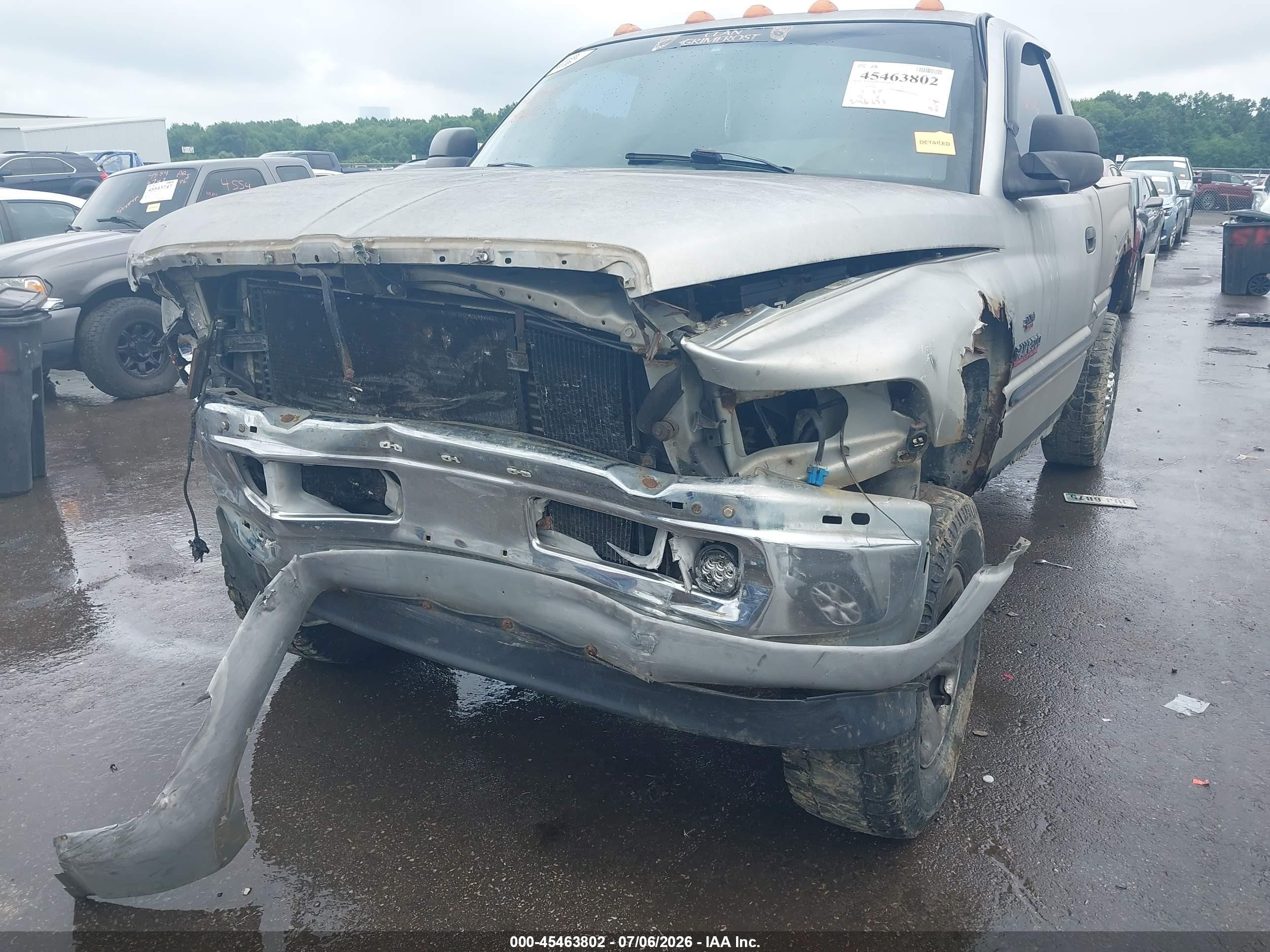 2001 Dodge Ram 2500 St Gray vin: 3B7KF23661G169214