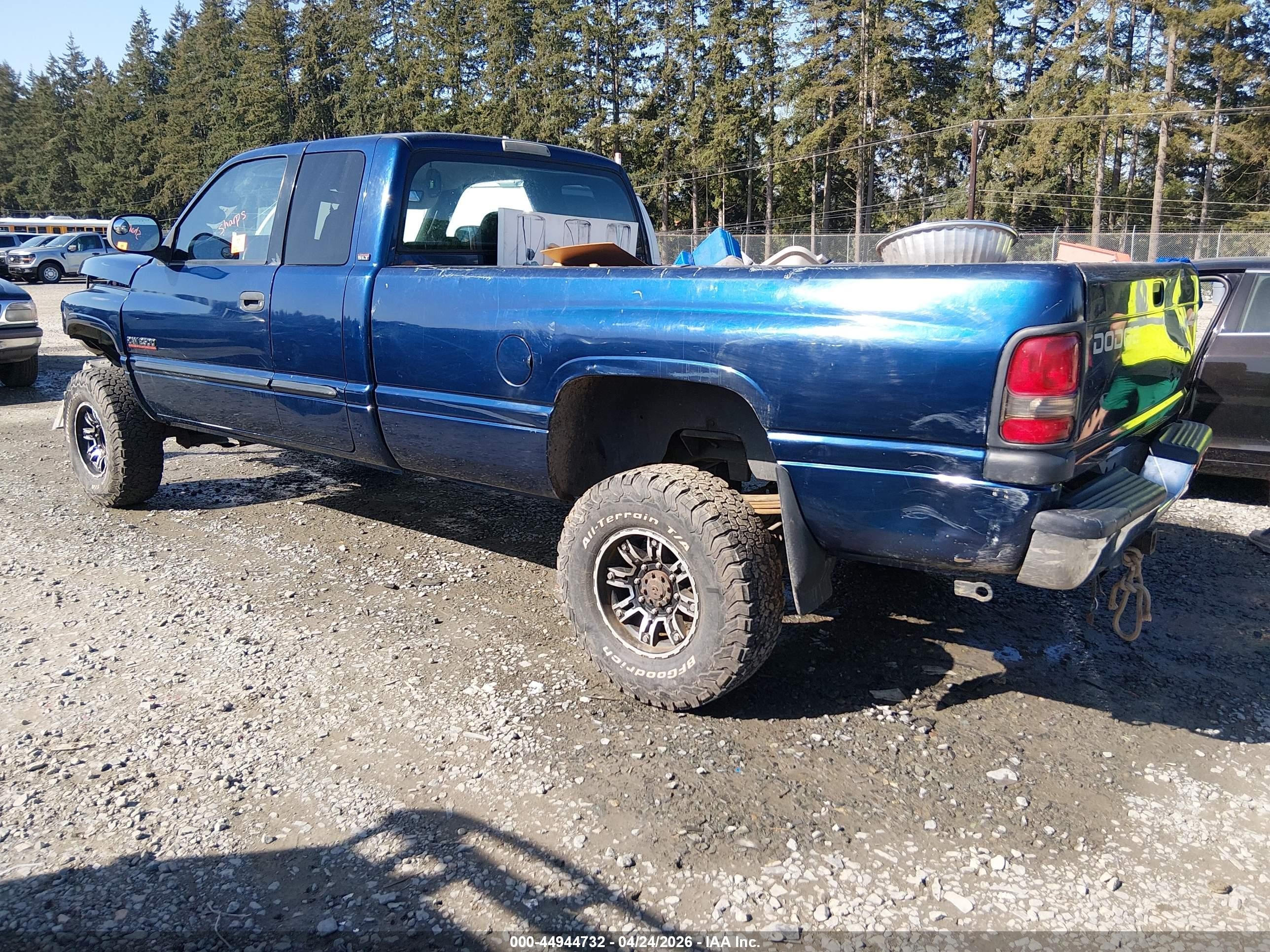 2001 Dodge Ram 2500 St Blue vin: 3B7KF23671G817756