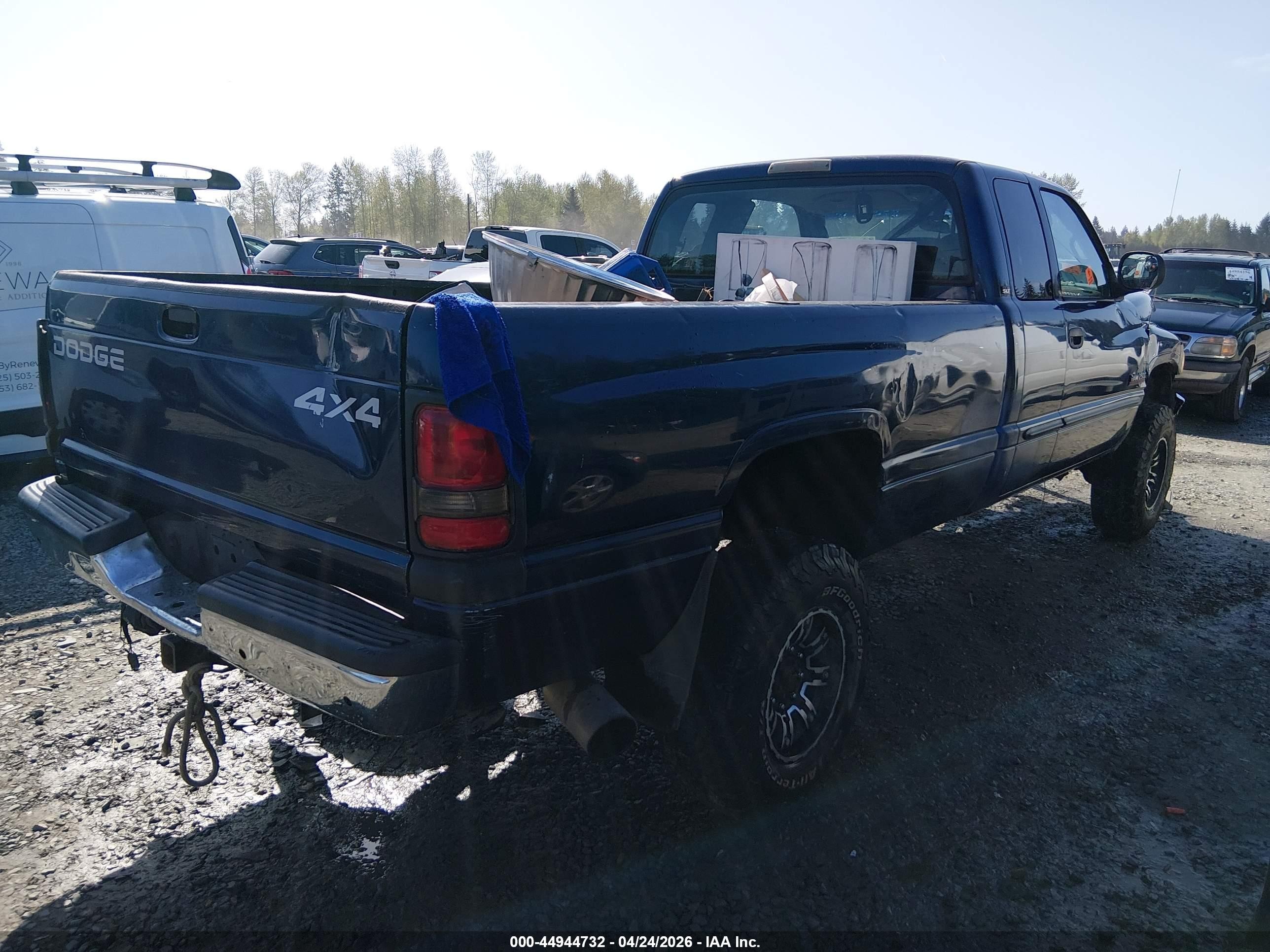 2001 Dodge Ram 2500 St Blue vin: 3B7KF23671G817756