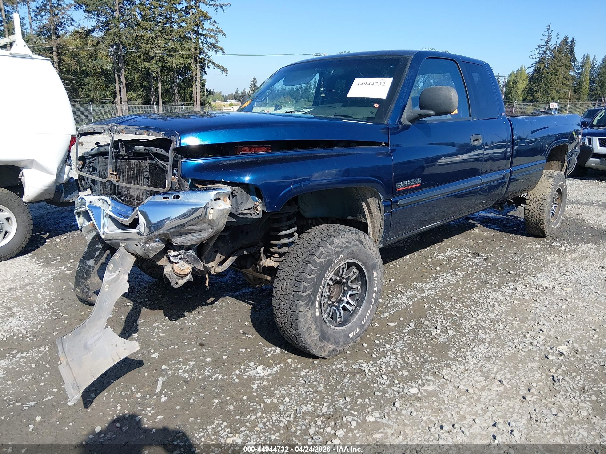 2001 Dodge Ram 2500 St Blue vin: 3B7KF23671G817756