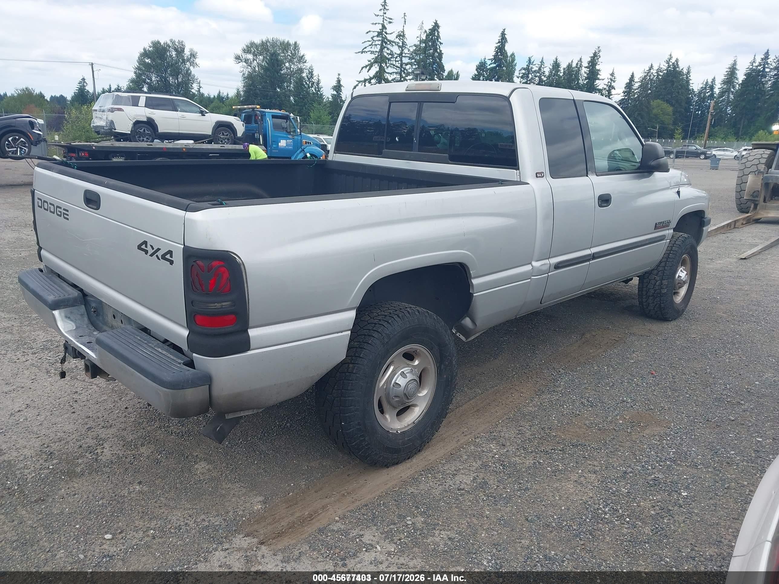 2002 Dodge Ram 2500 St Silver vin: 3B7KF23672M304476
