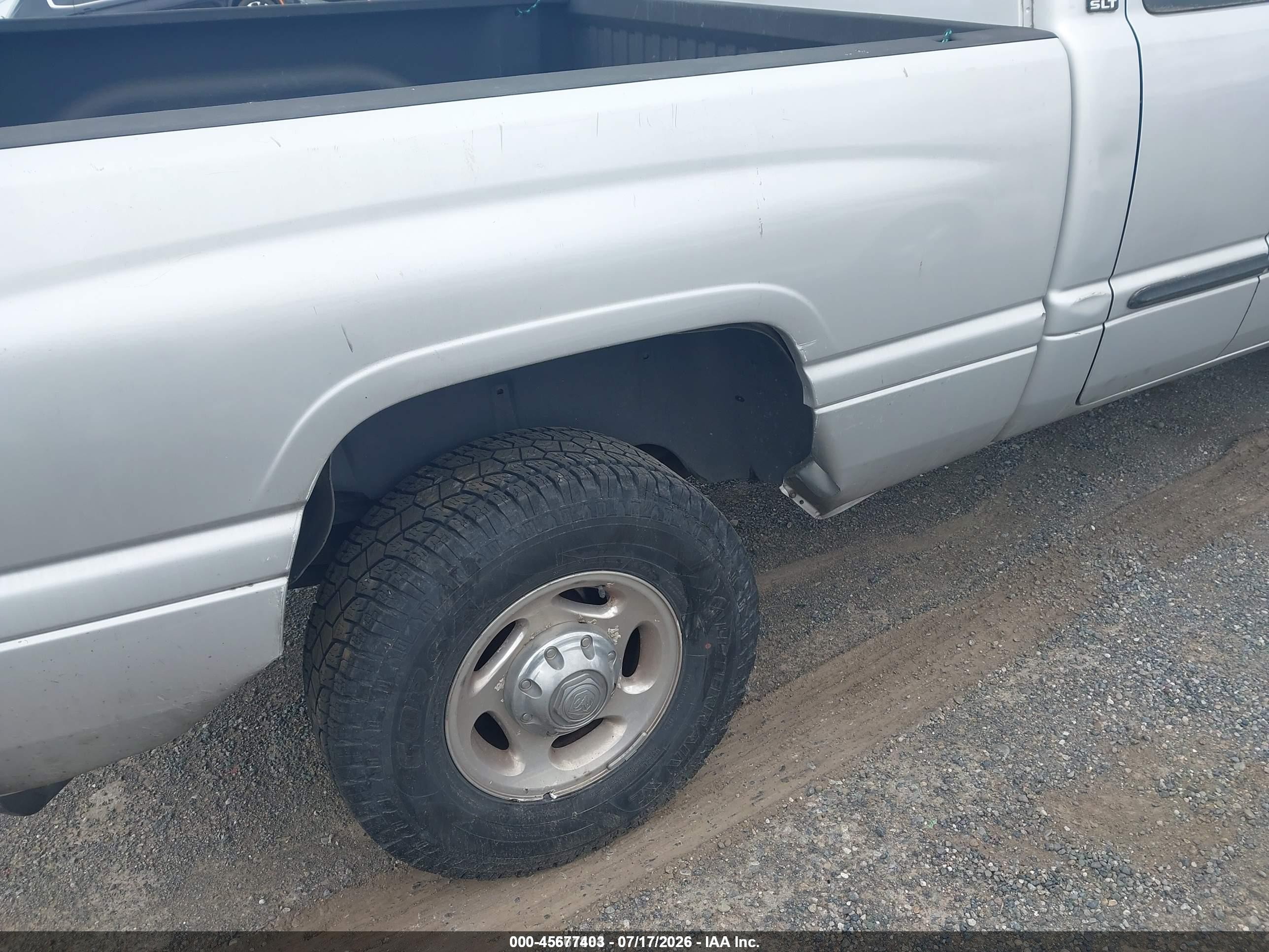 2002 Dodge Ram 2500 St Silver vin: 3B7KF23672M304476