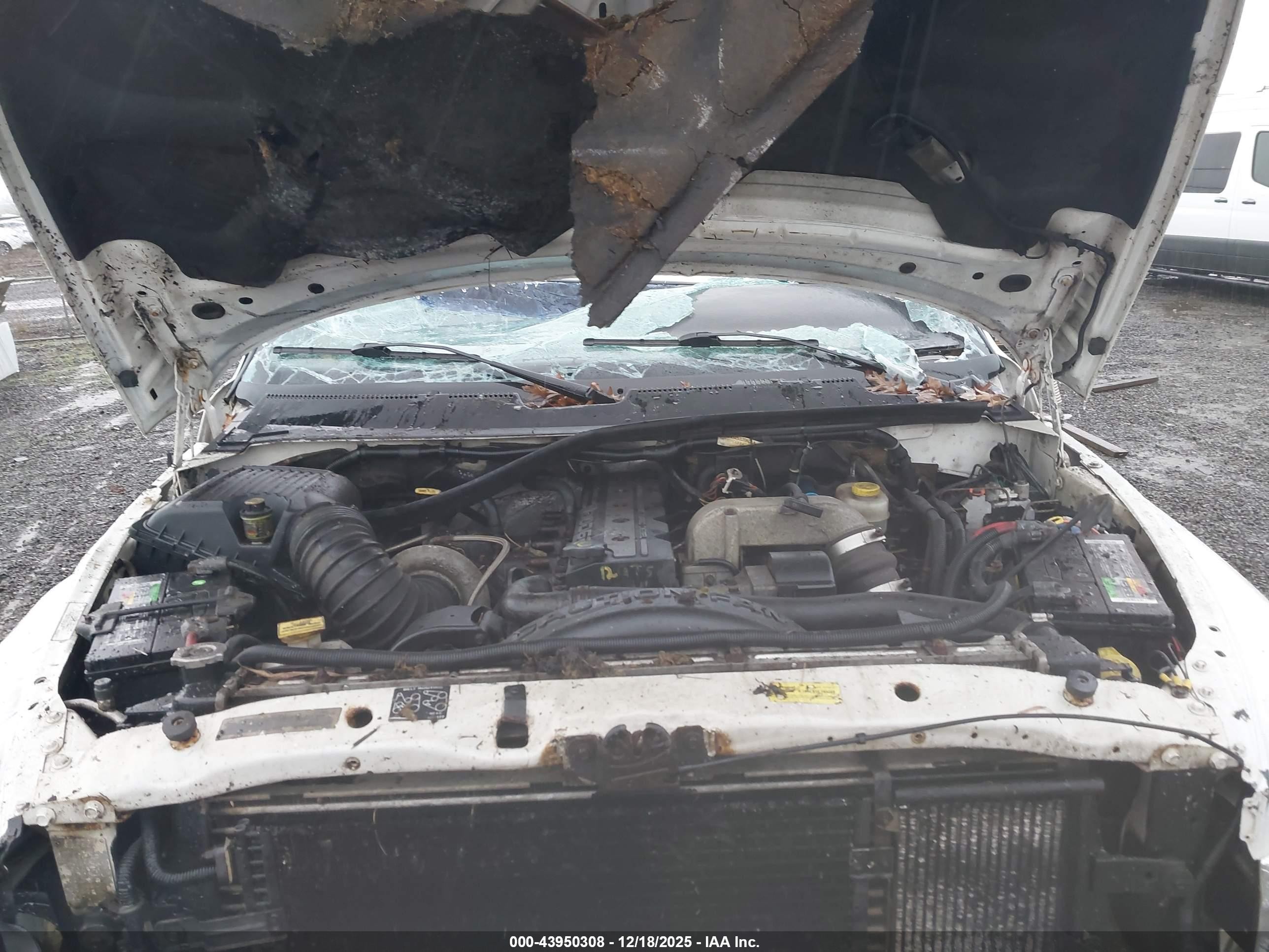 2000 Dodge Ram 2500 St Белый vin: 3B7KF236XYG143998