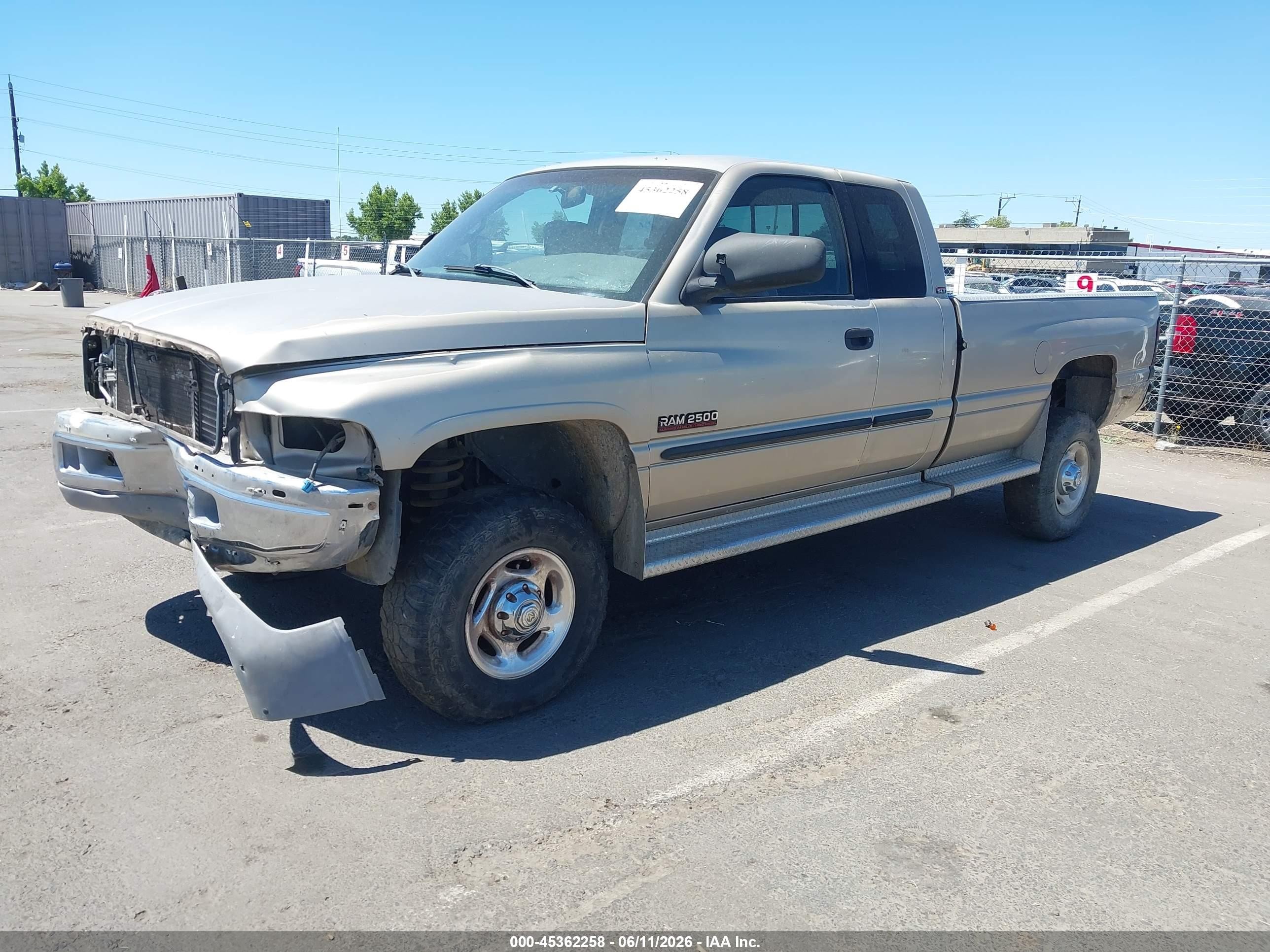 2002 Dodge Ram 2500 St Gold vin: 3B7KF23C52M260743