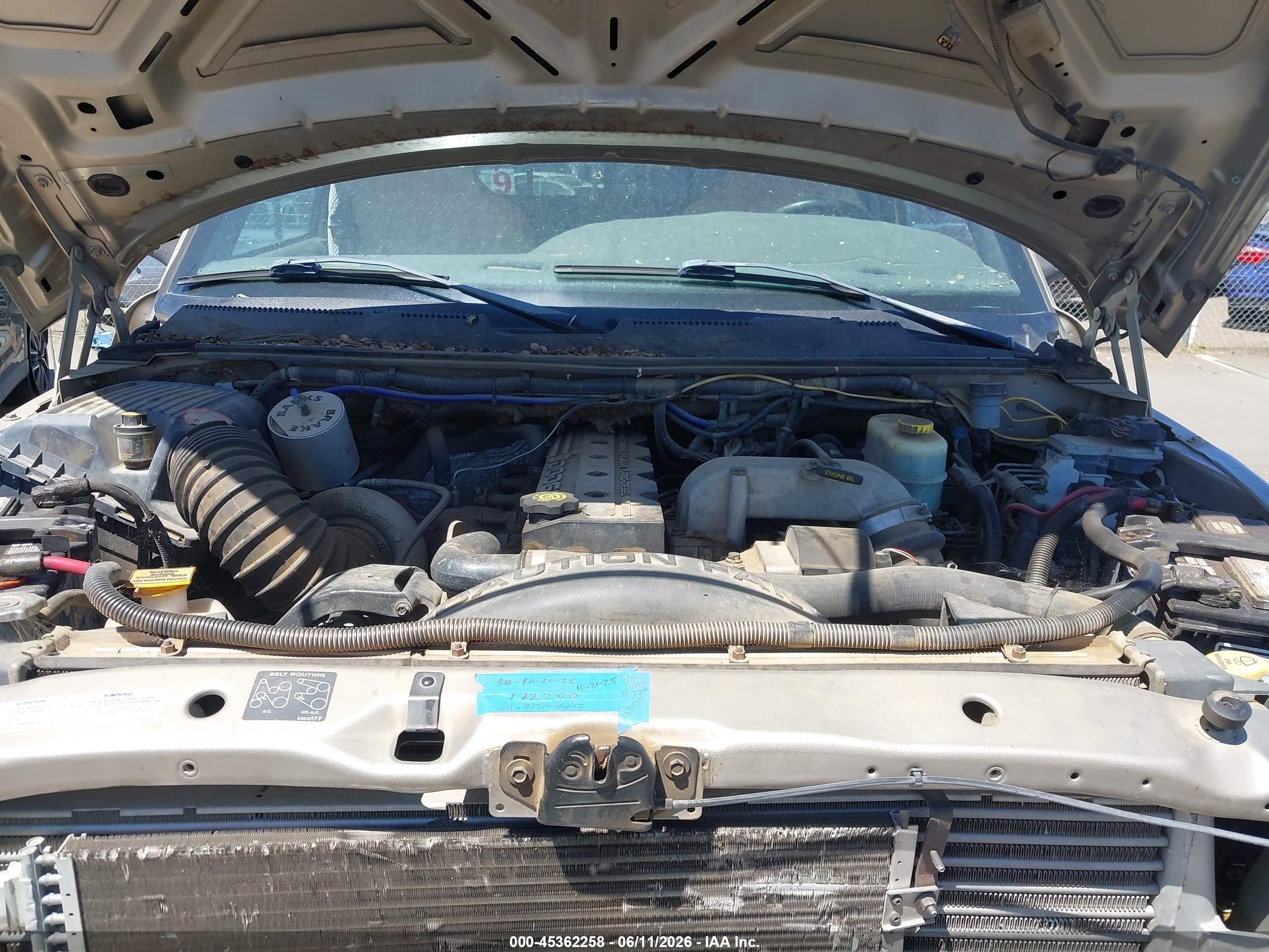 2002 Dodge Ram 2500 St Gold vin: 3B7KF23C52M260743