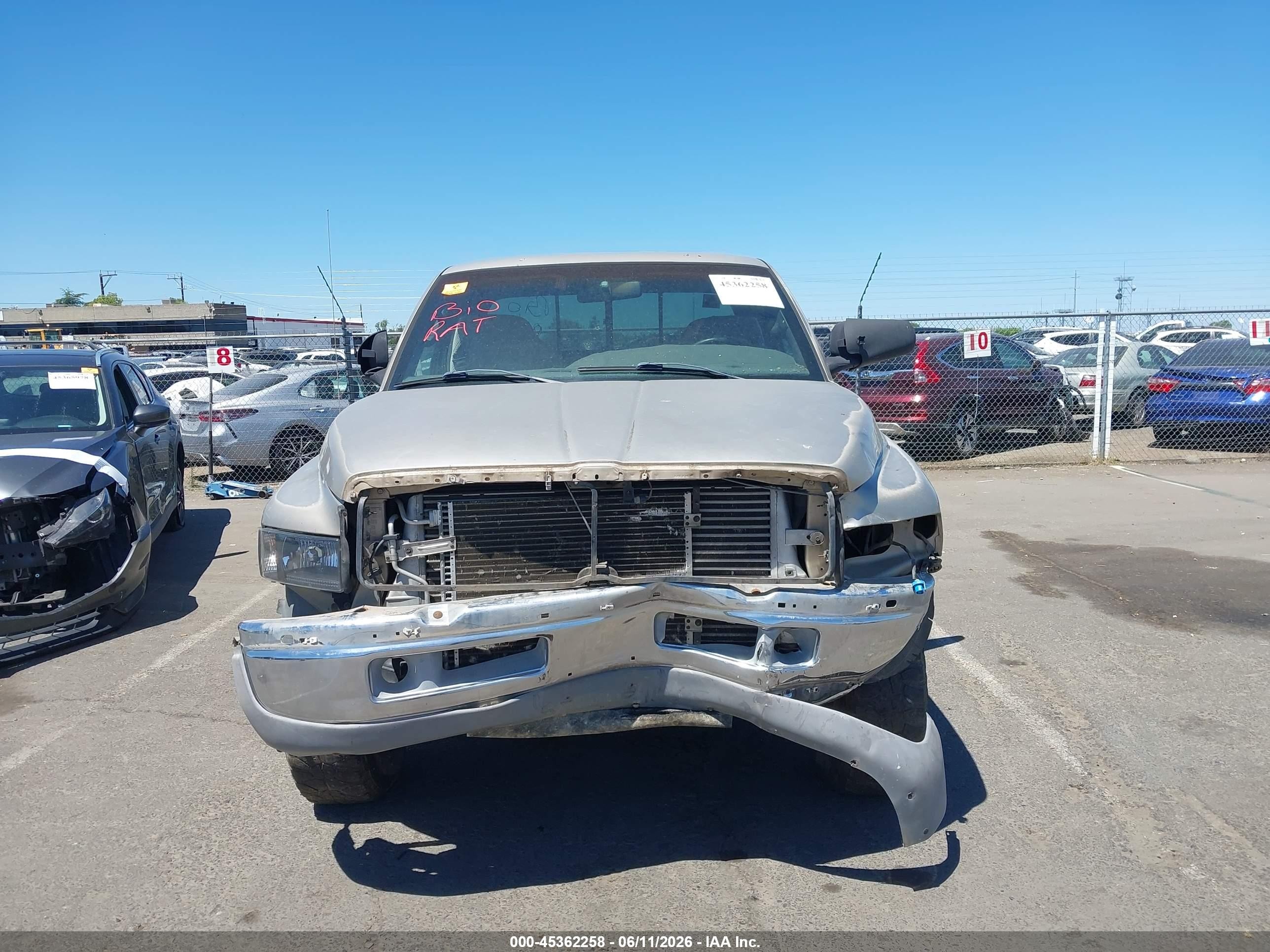 2002 Dodge Ram 2500 St Gold vin: 3B7KF23C52M260743