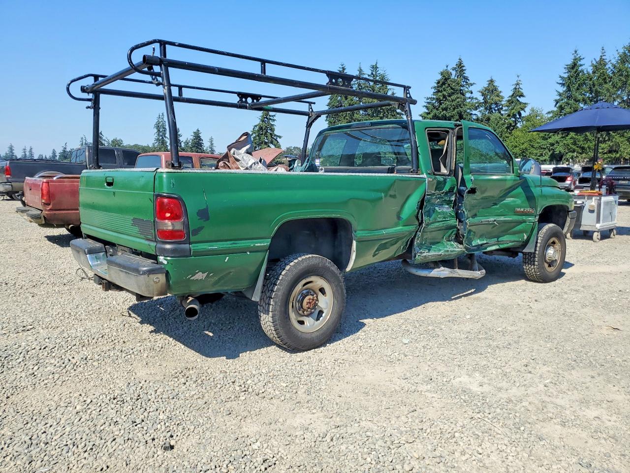 1996 Dodge Ram 2500 Green vin: 3B7KF23C6TM192065
