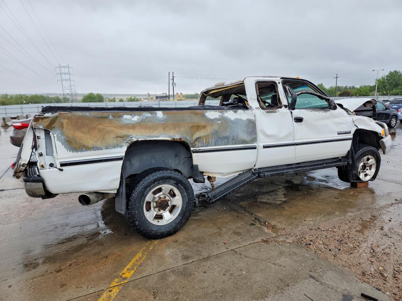 1997 Dodge Ram 2500 White vin: 3B7KF23D4VM543454