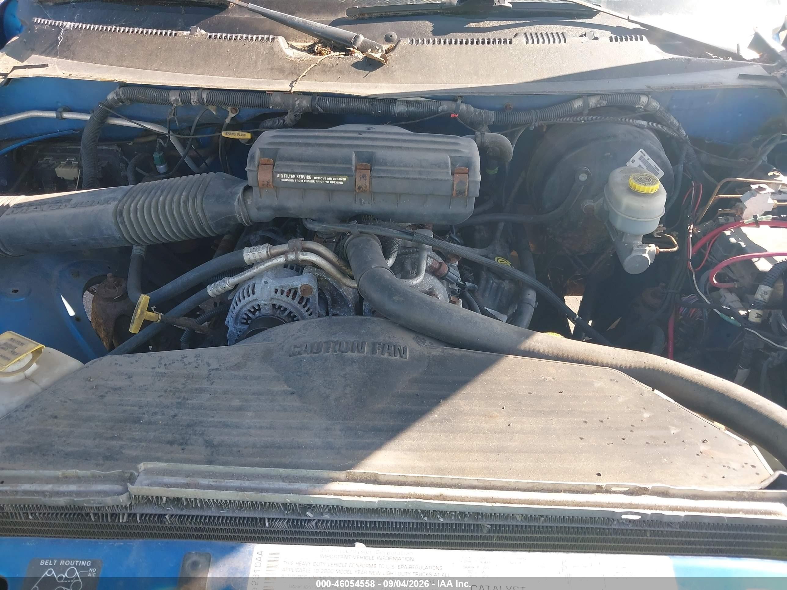 2000 Dodge Ram 2500 St Синий vin: 3B7KF23Z0YG112009