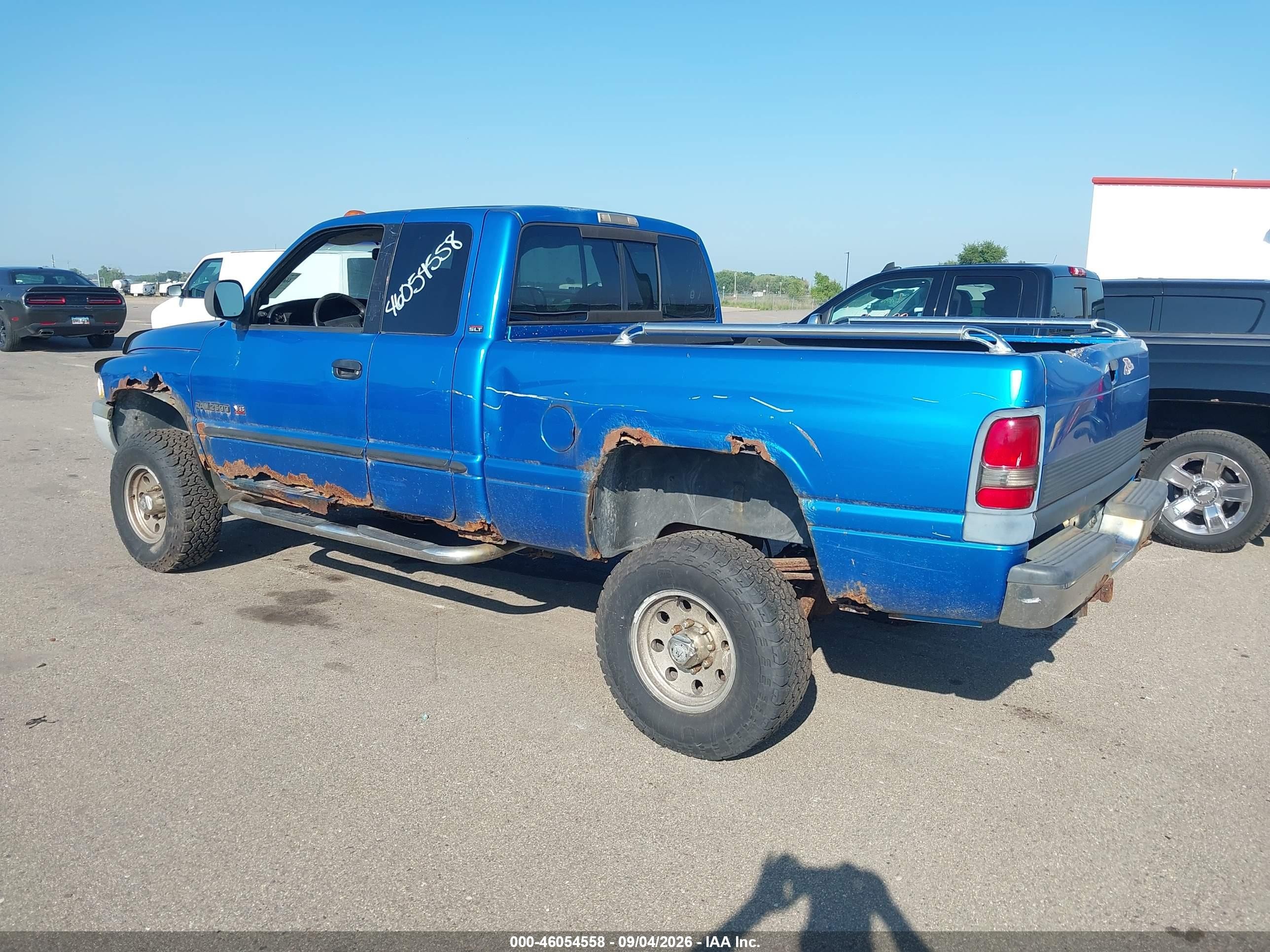 2000 Dodge Ram 2500 St Синий vin: 3B7KF23Z0YG112009