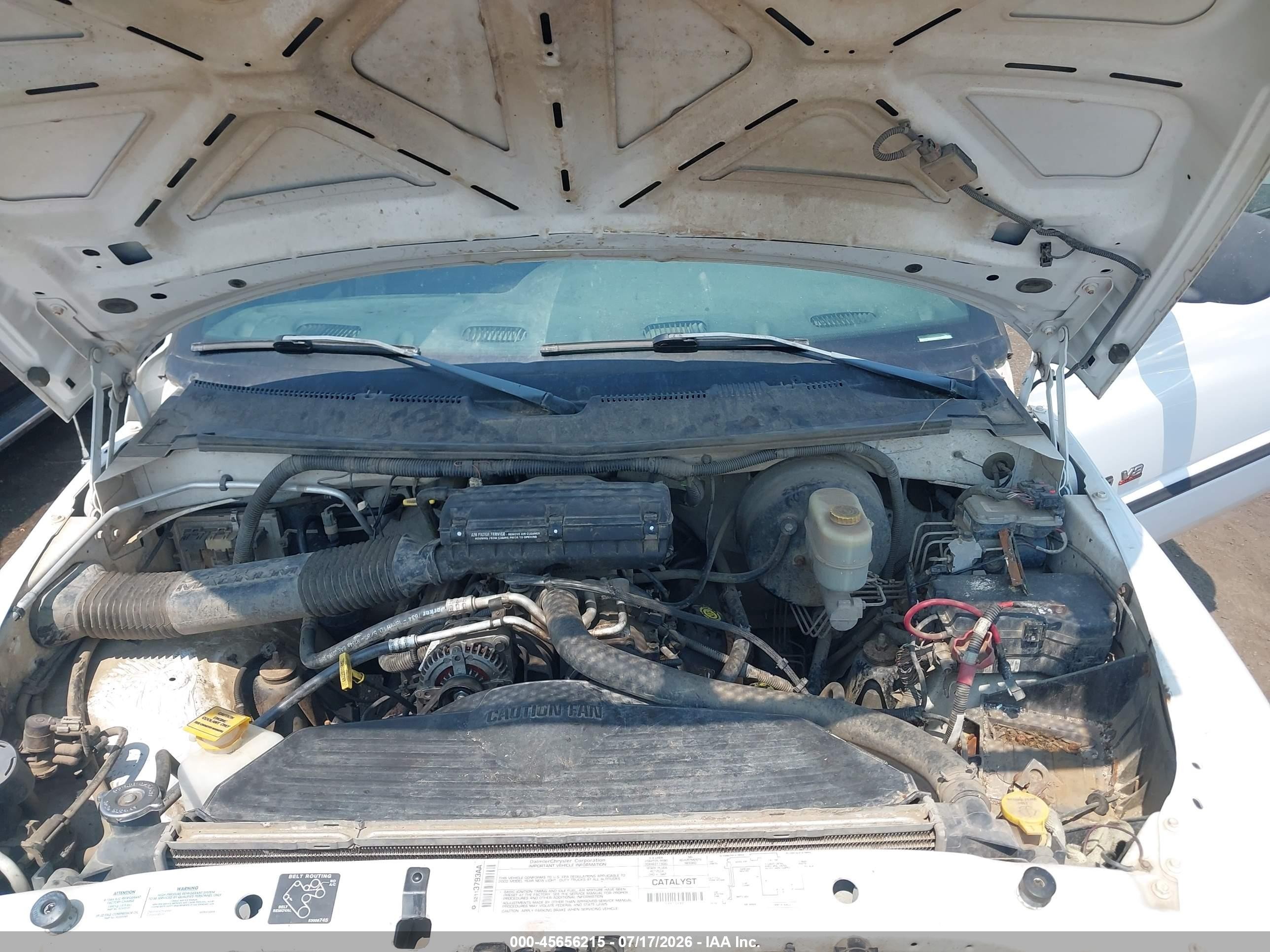 2002 Dodge Ram 2500 St White vin: 3B7KF23Z22M278993