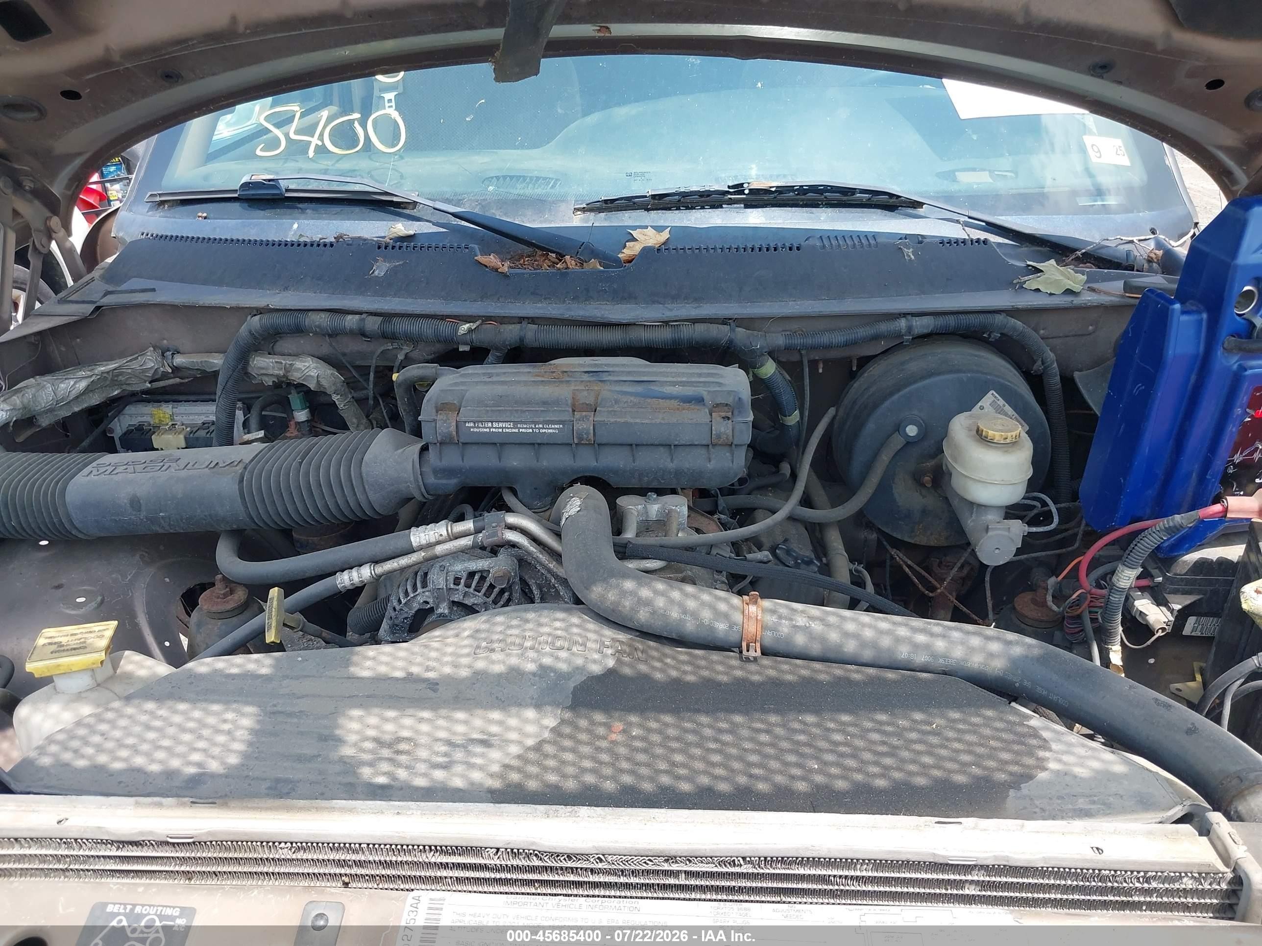 2001 Dodge Ram 2500   Золотой vin: 3B7KF23Z41G166189