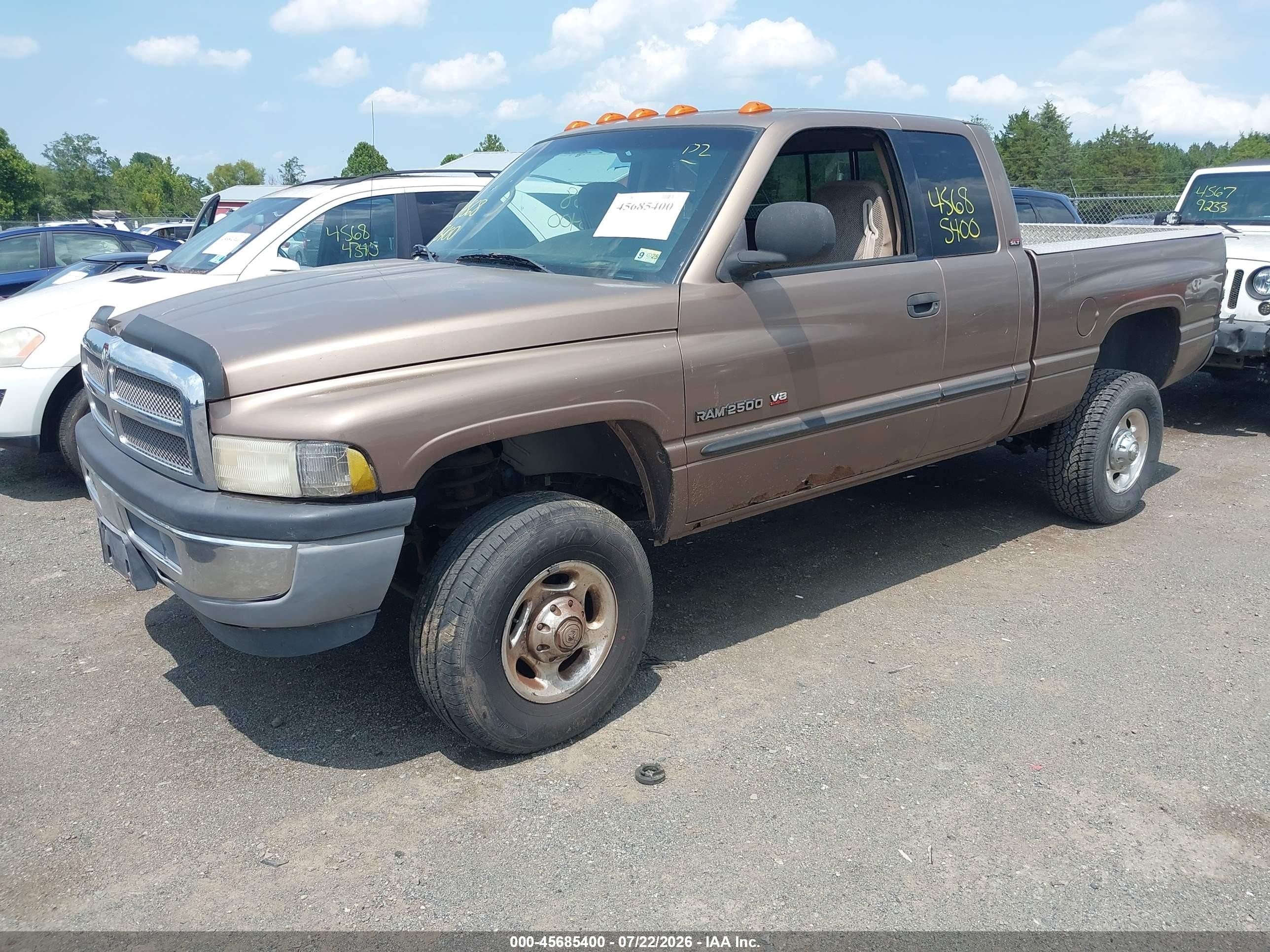 2001 Dodge Ram 2500   Золотой vin: 3B7KF23Z41G166189