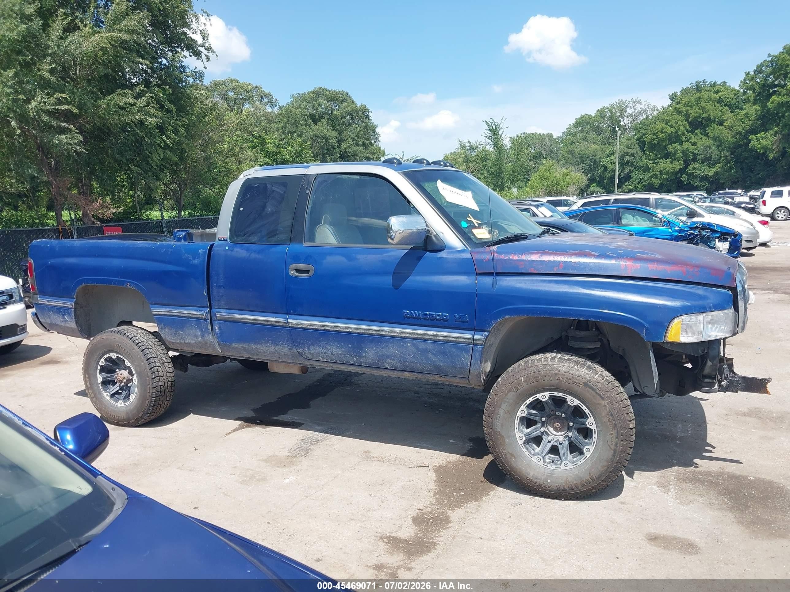 1995 Dodge Ram 2500   Blue vin: 3B7KF23Z6SM175544