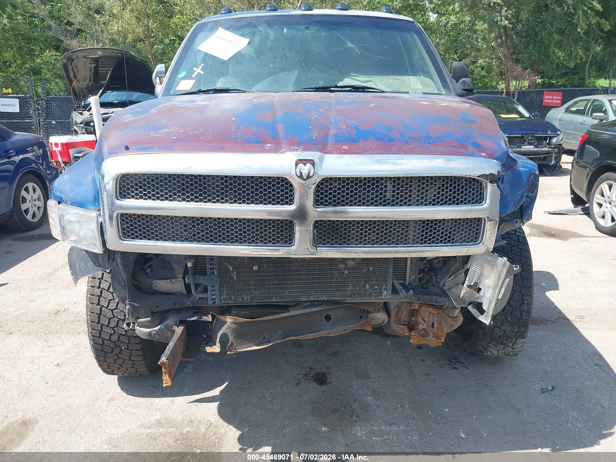 1995 Dodge Ram 2500   Blue vin: 3B7KF23Z6SM175544