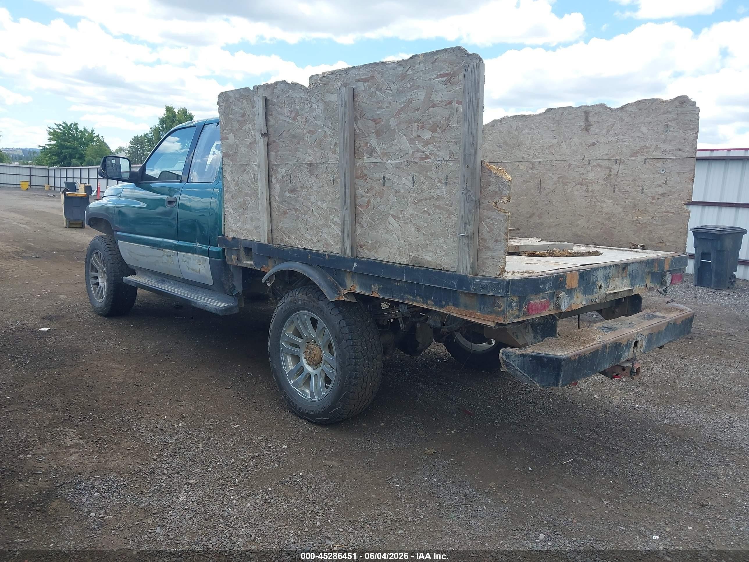 1999 Dodge Ram 2500 St Green vin: 3B7KF23Z8XG108269