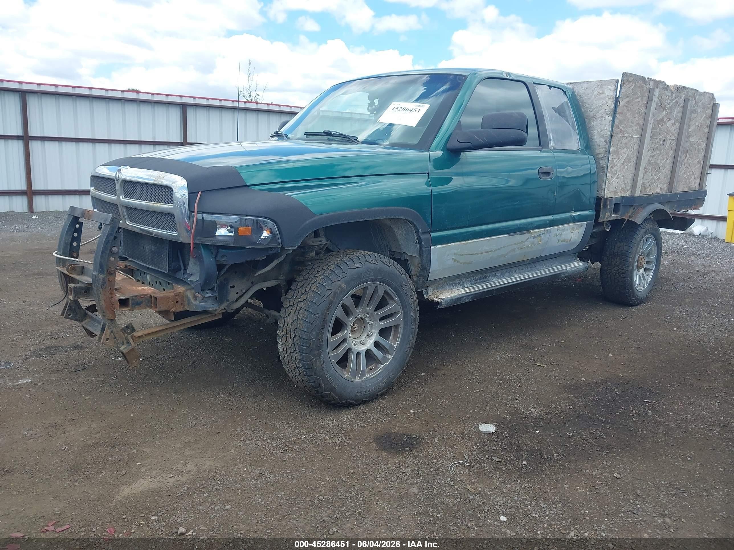 1999 Dodge Ram 2500 St Green vin: 3B7KF23Z8XG108269
