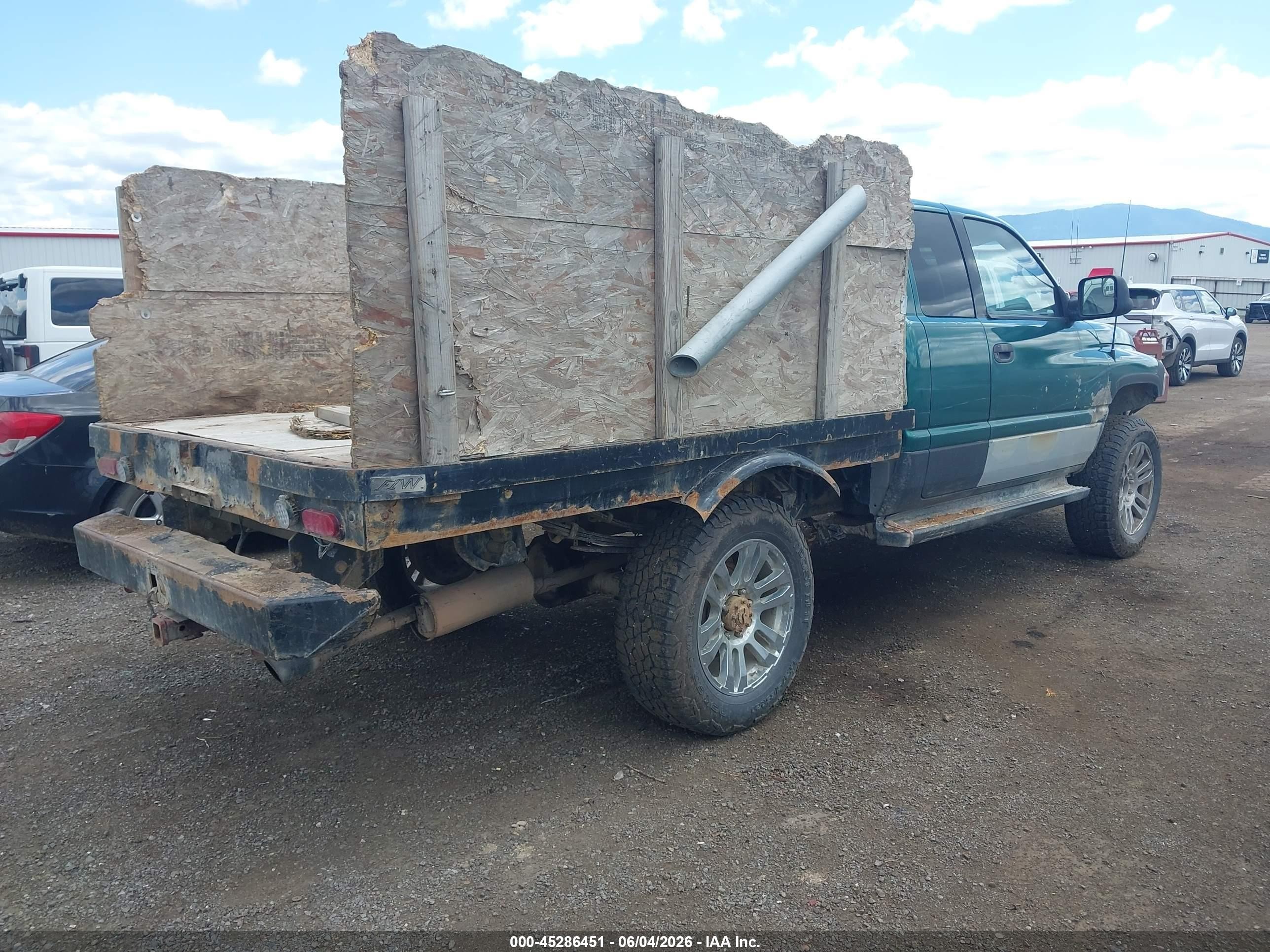 1999 Dodge Ram 2500 St Green vin: 3B7KF23Z8XG108269