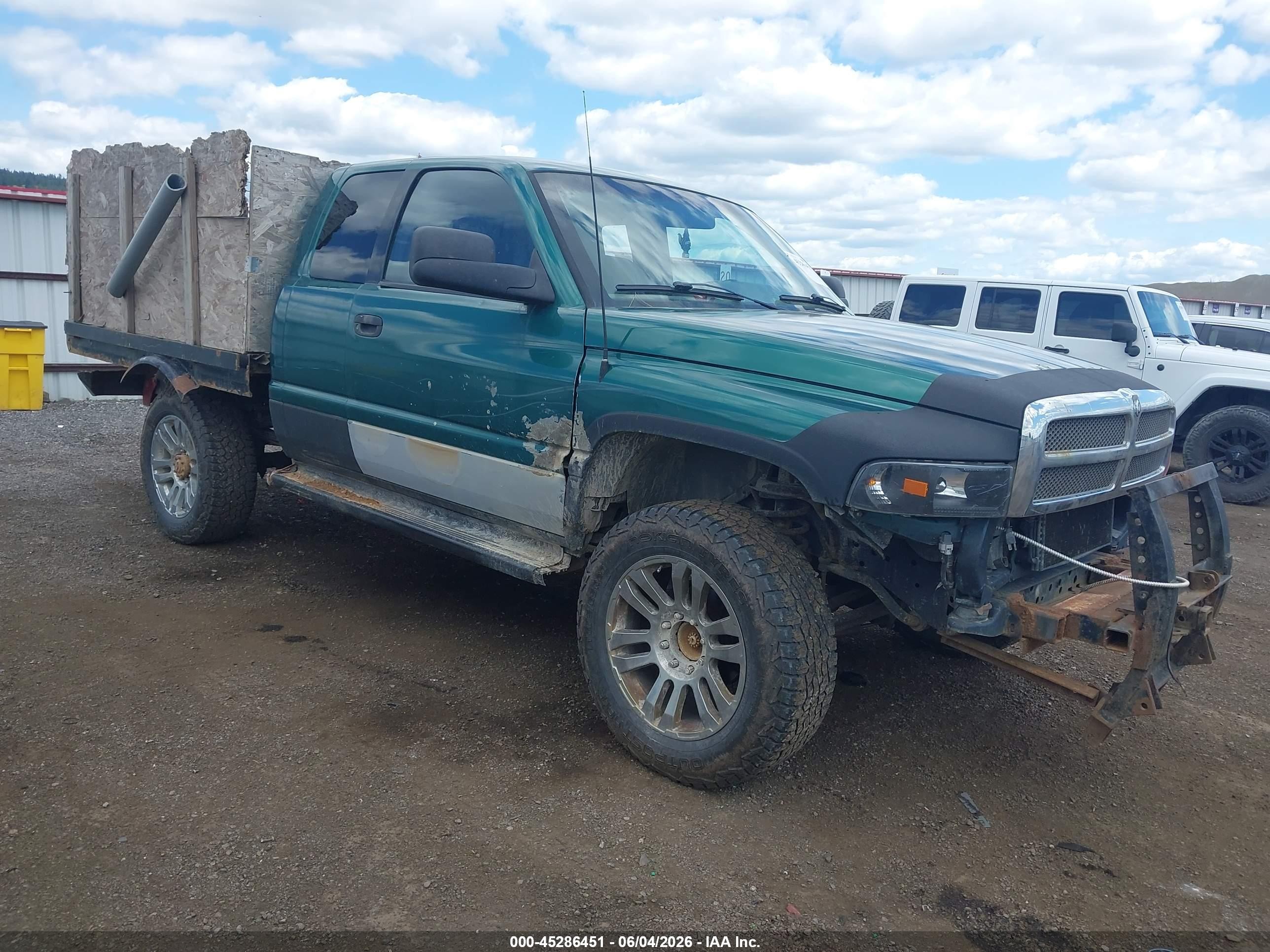 1999 Dodge Ram 2500 St Green vin: 3B7KF23Z8XG108269
