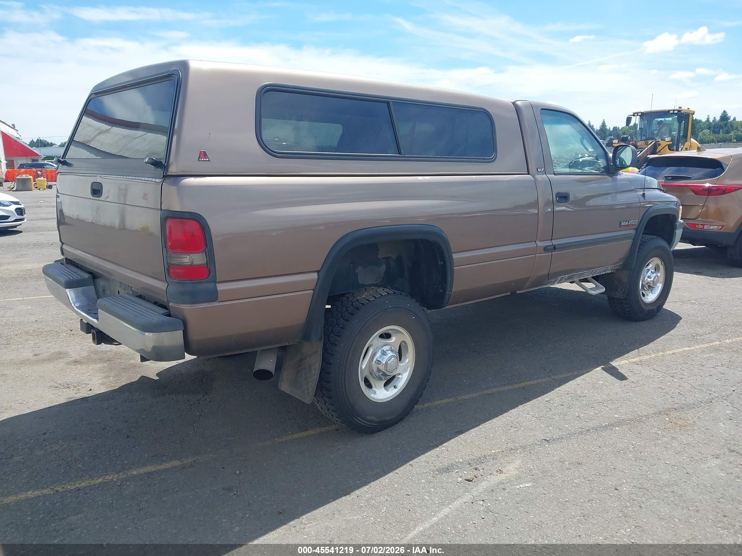 2001 Dodge Ram 2500 St Brown vin: 3B7KF26621M505356