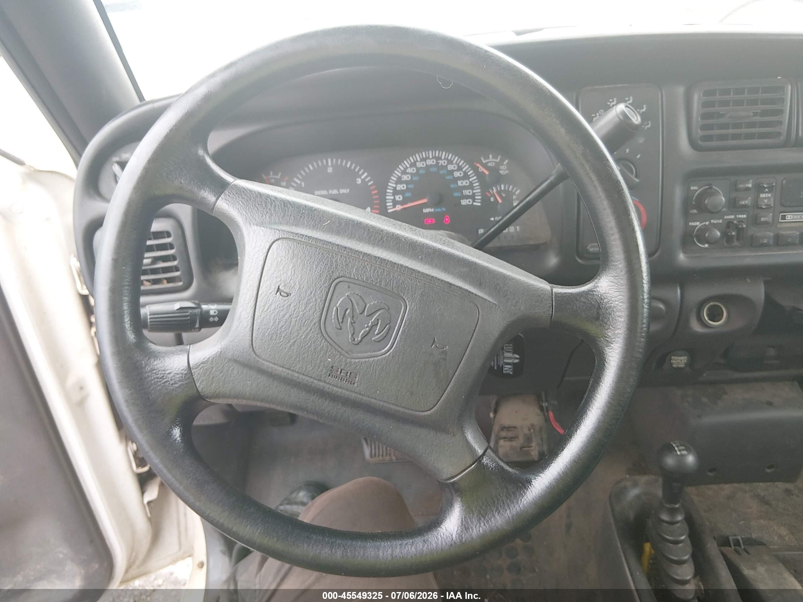 2001 Dodge Ram 2500 St White vin: 3B7KF26621M535022