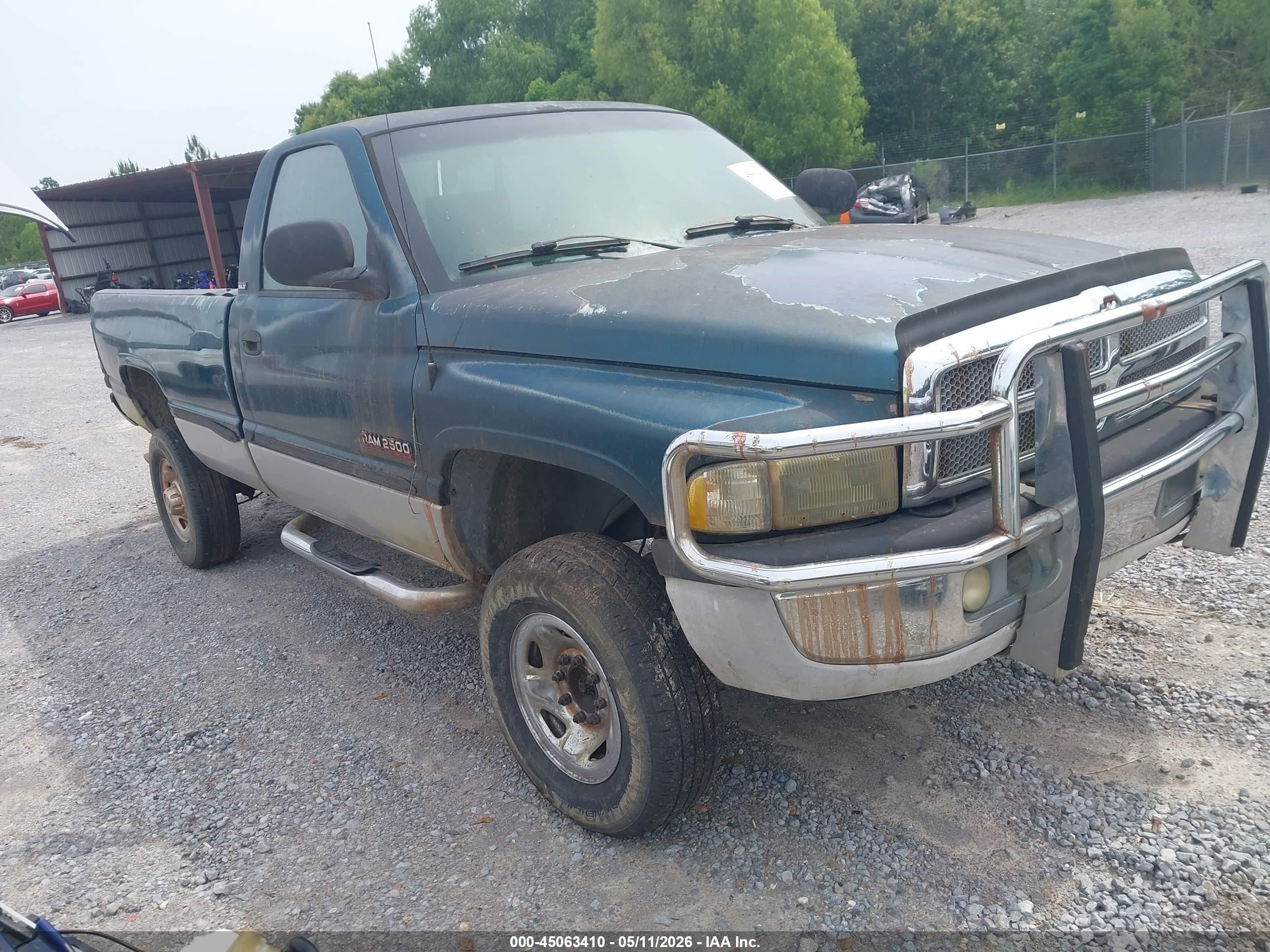 1999 Dodge Ram 2500 St Green vin: 3B7KF2662XM527012