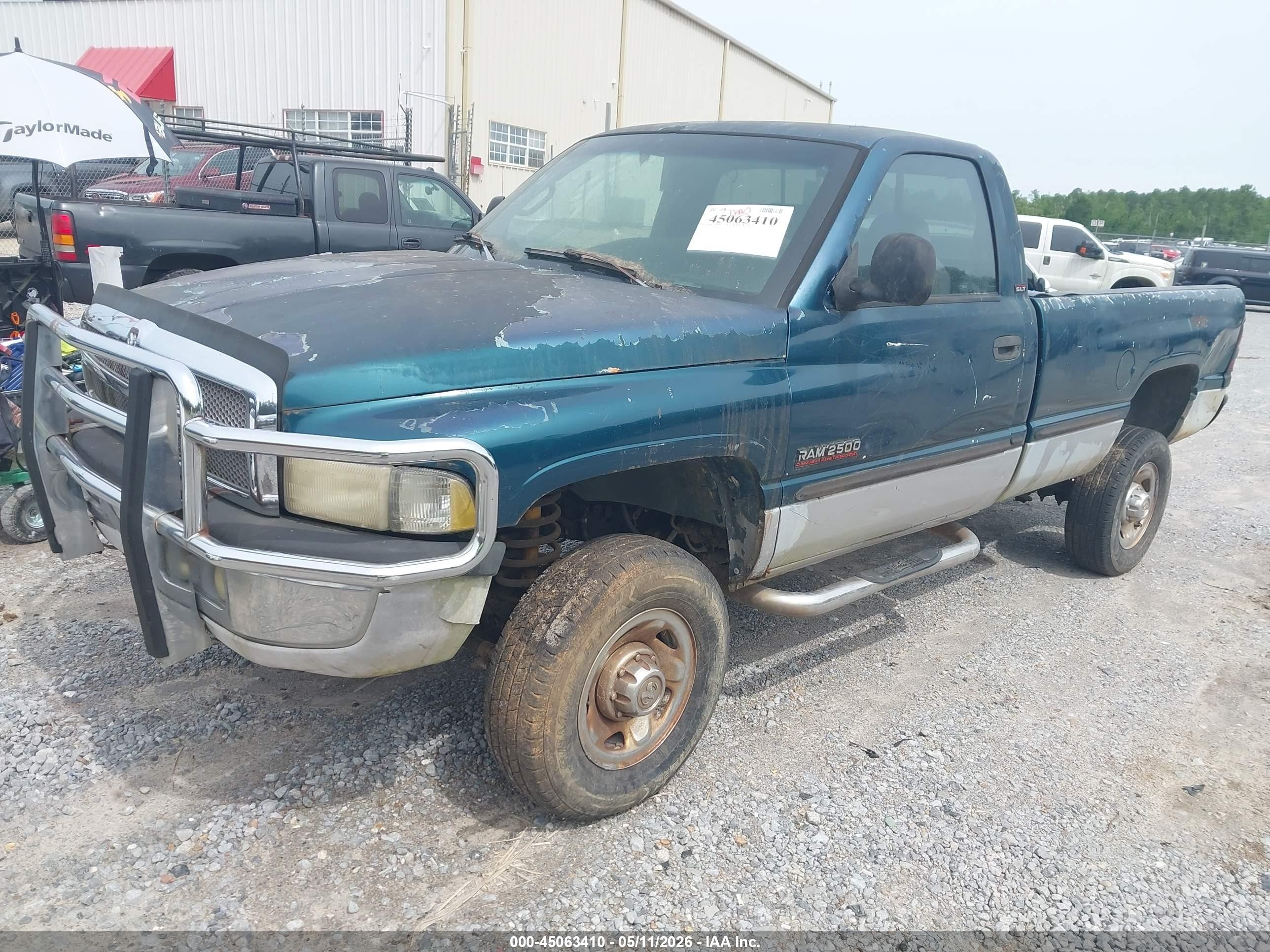 1999 Dodge Ram 2500 St Green vin: 3B7KF2662XM527012