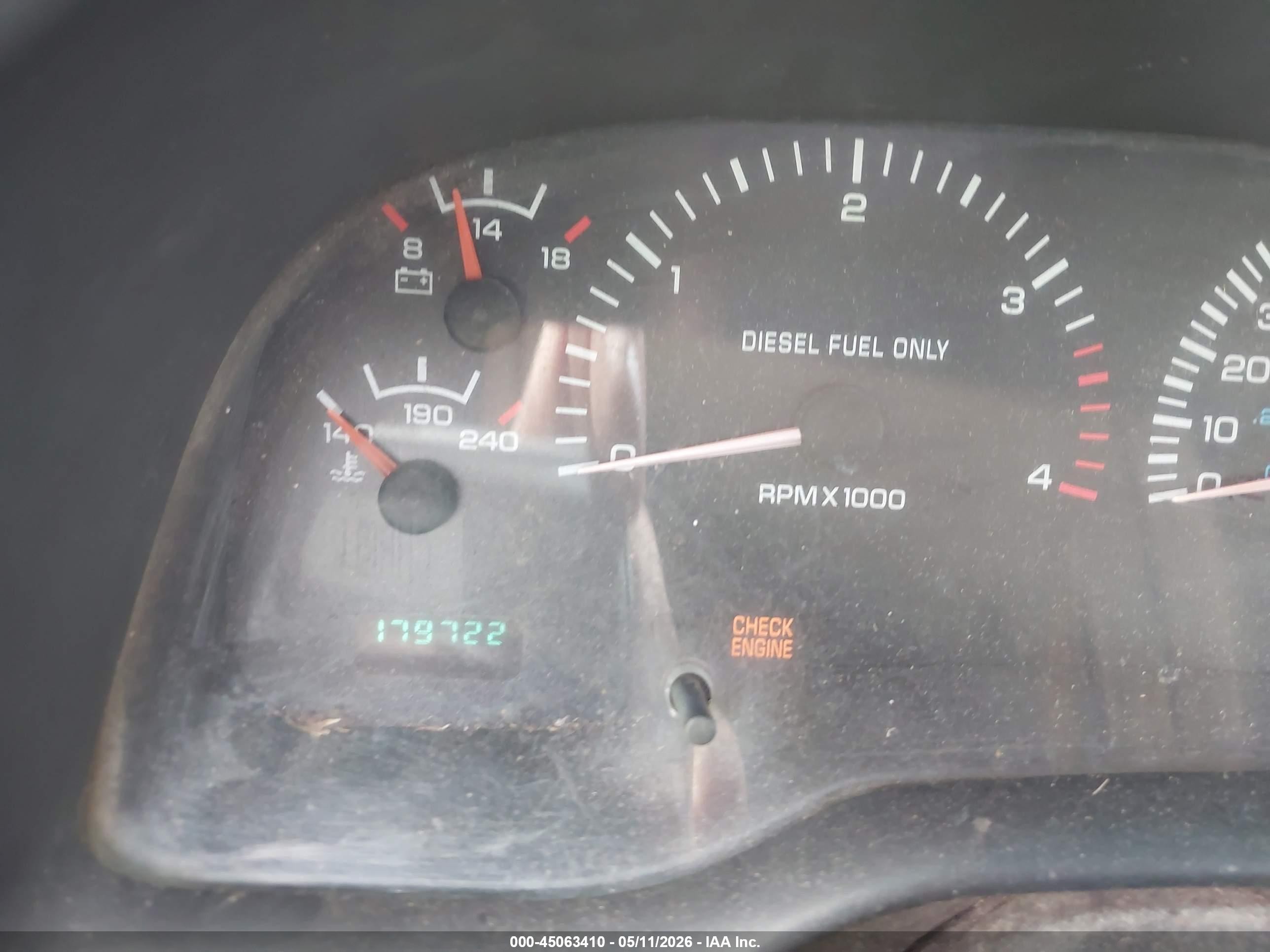 1999 Dodge Ram 2500 St Green vin: 3B7KF2662XM527012