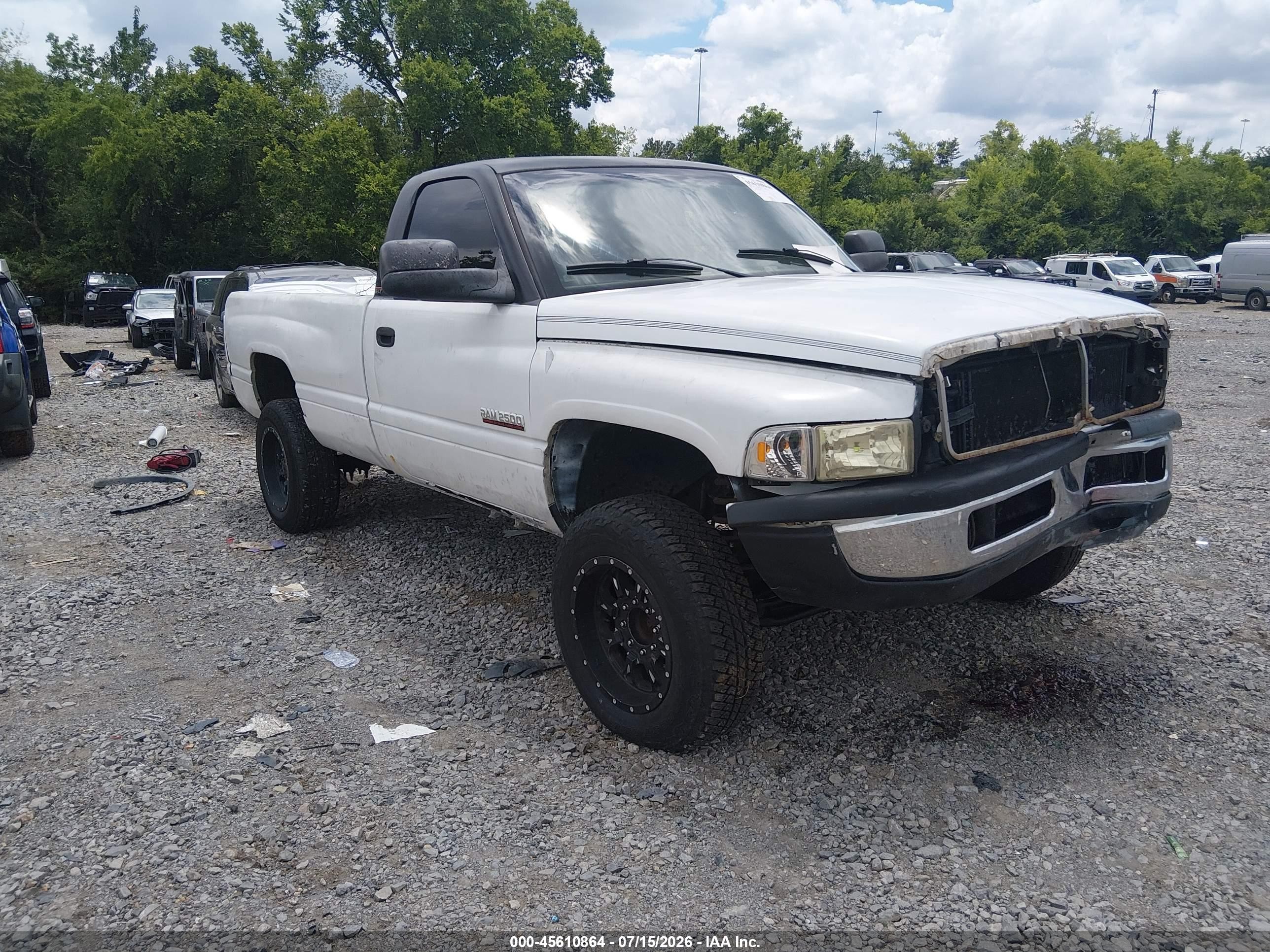 1998 Dodge Ram 2500 St White vin: 3B7KF2668WM254527