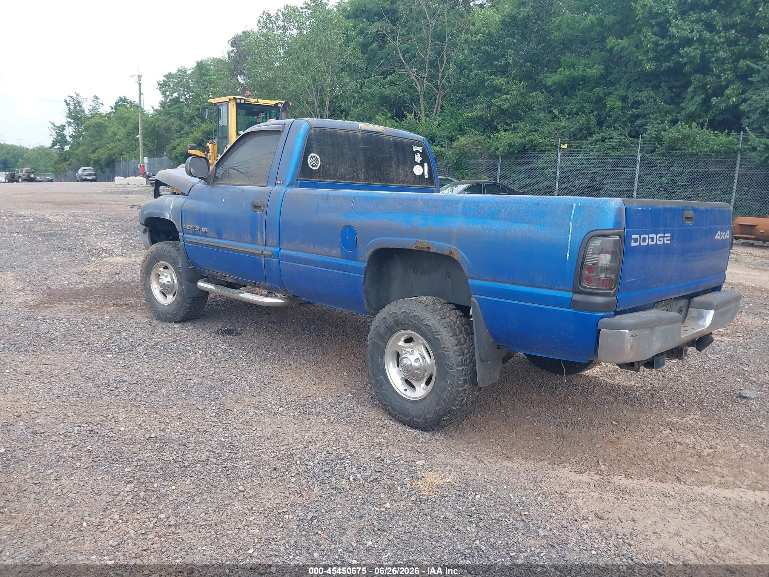 2001 Dodge Ram 2500 St Blue vin: 3B7KF26Z61M524857