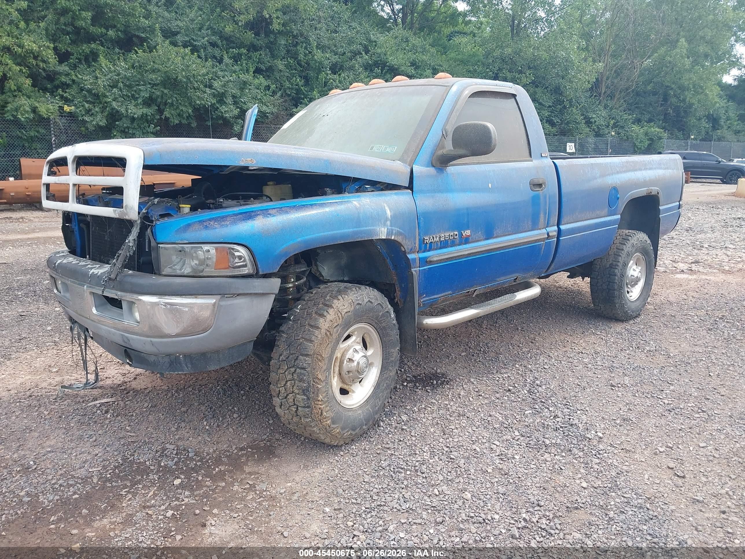 2001 Dodge Ram 2500 St Blue vin: 3B7KF26Z61M524857