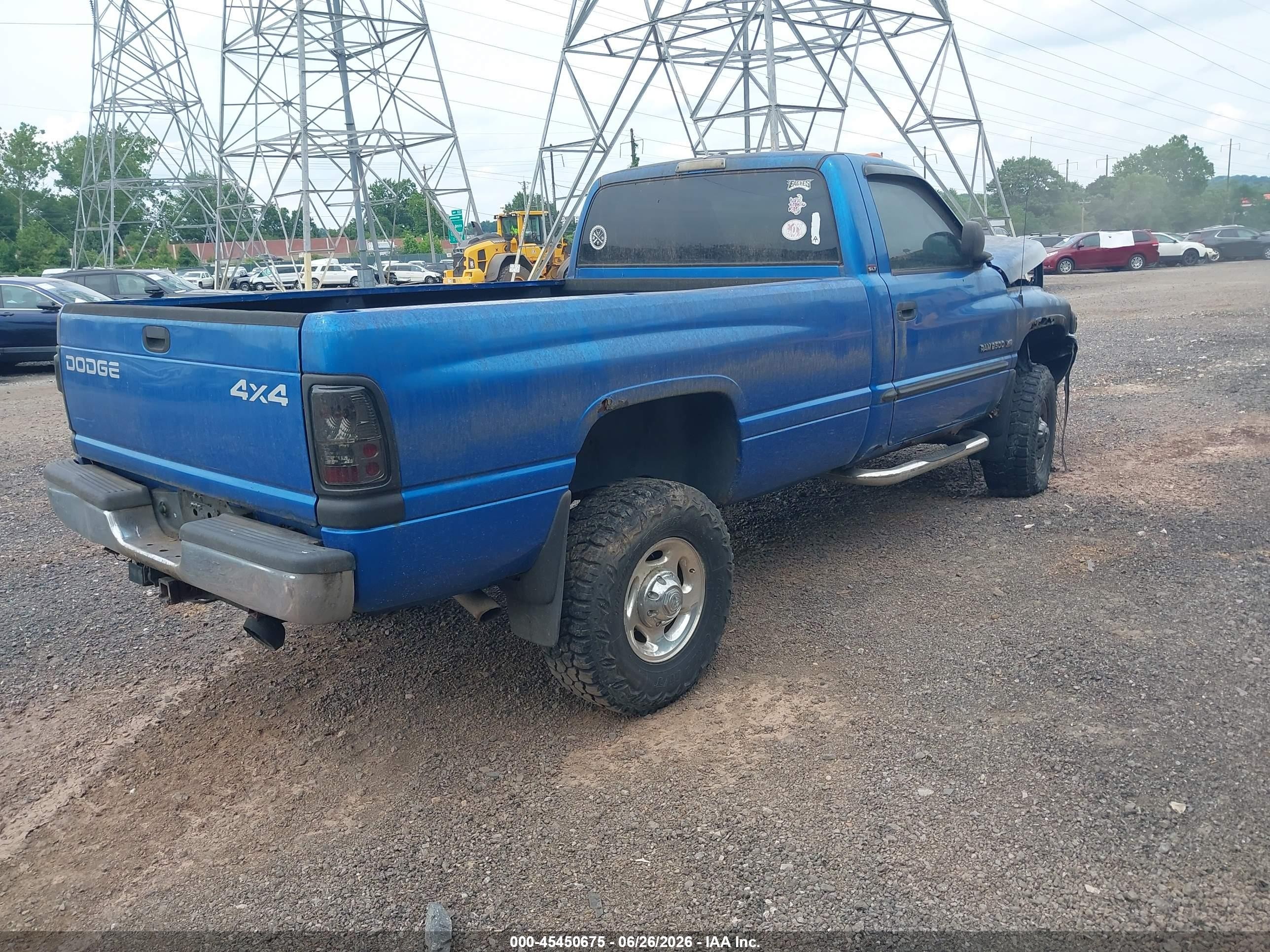 2001 Dodge Ram 2500 St Blue vin: 3B7KF26Z61M524857