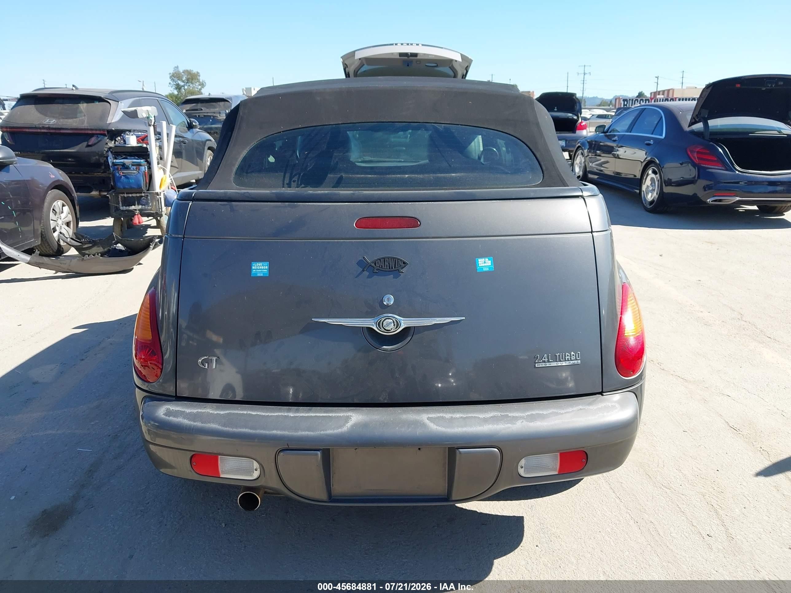 2005 Chrysler Pt Cruiser Gt Gray vin: 3C3AY75S05T363364