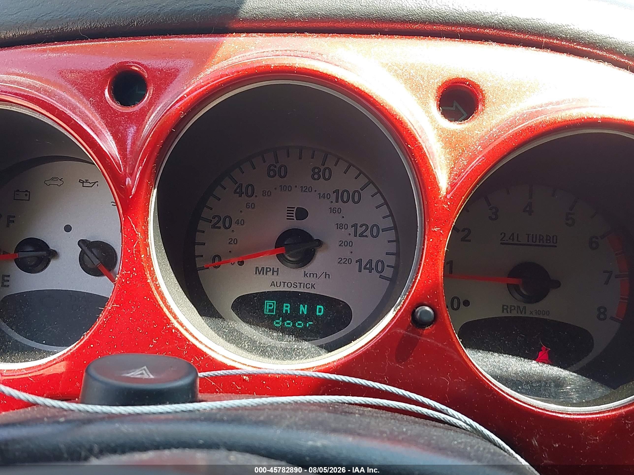 2005 Chrysler Pt Cruiser Gt Red vin: 3C3AY75S15T307420