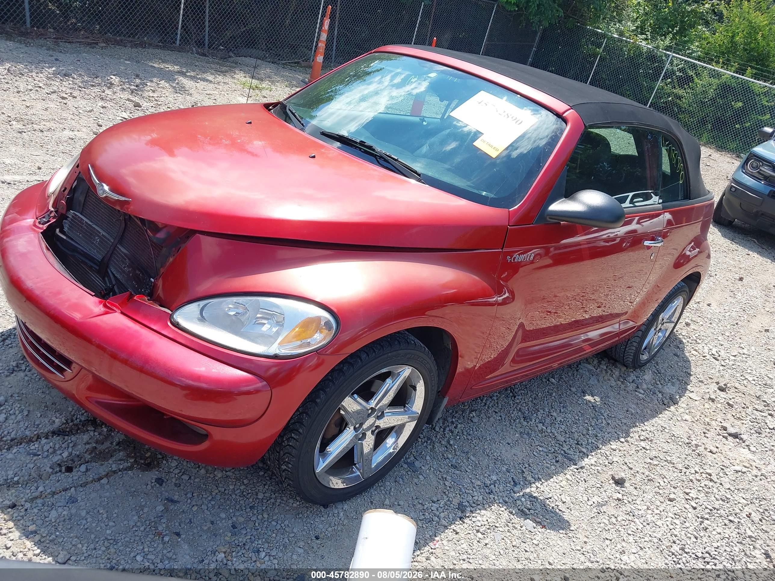 2005 Chrysler Pt Cruiser Gt Red vin: 3C3AY75S15T307420