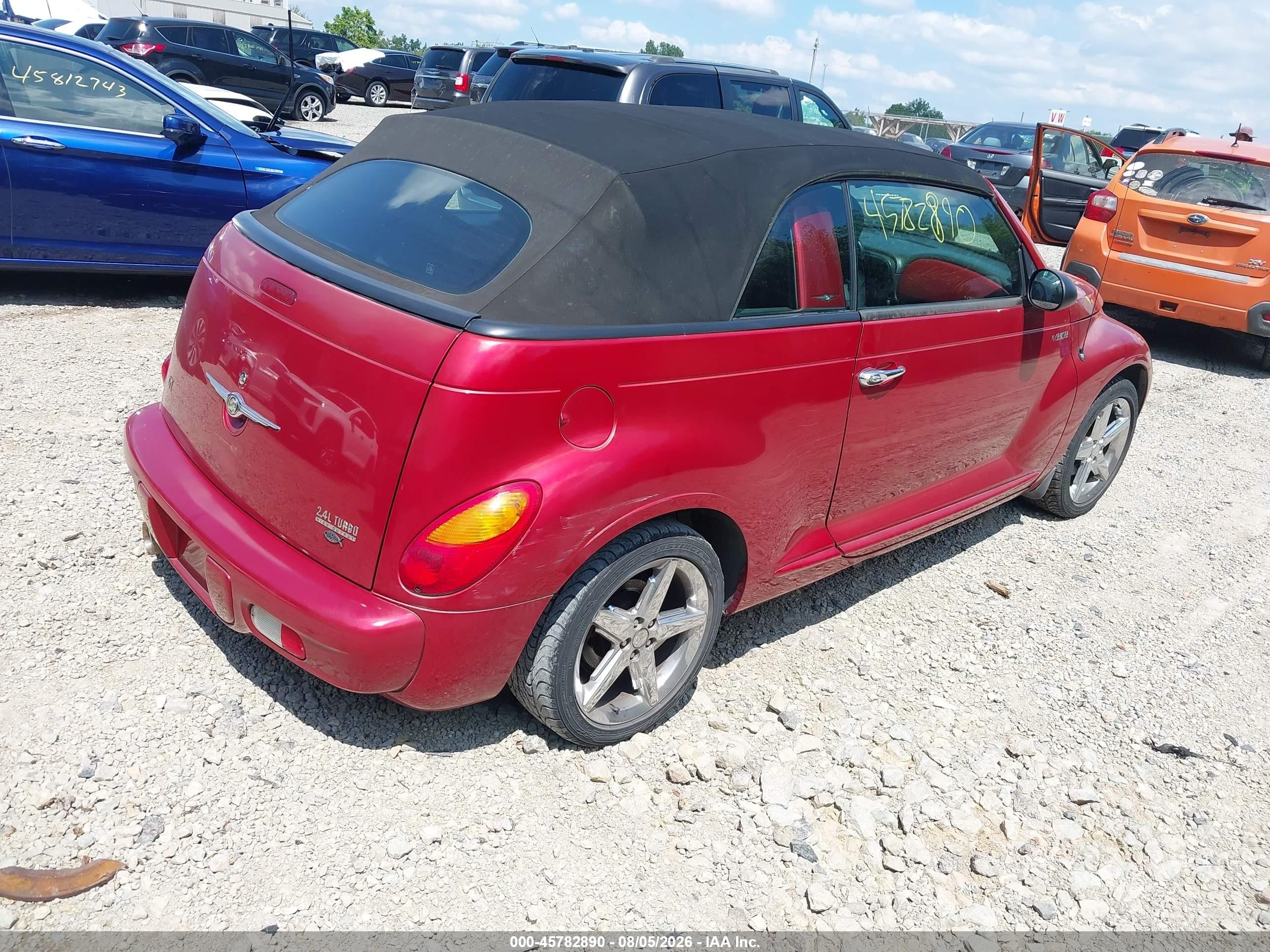 2005 Chrysler Pt Cruiser Gt Red vin: 3C3AY75S15T307420