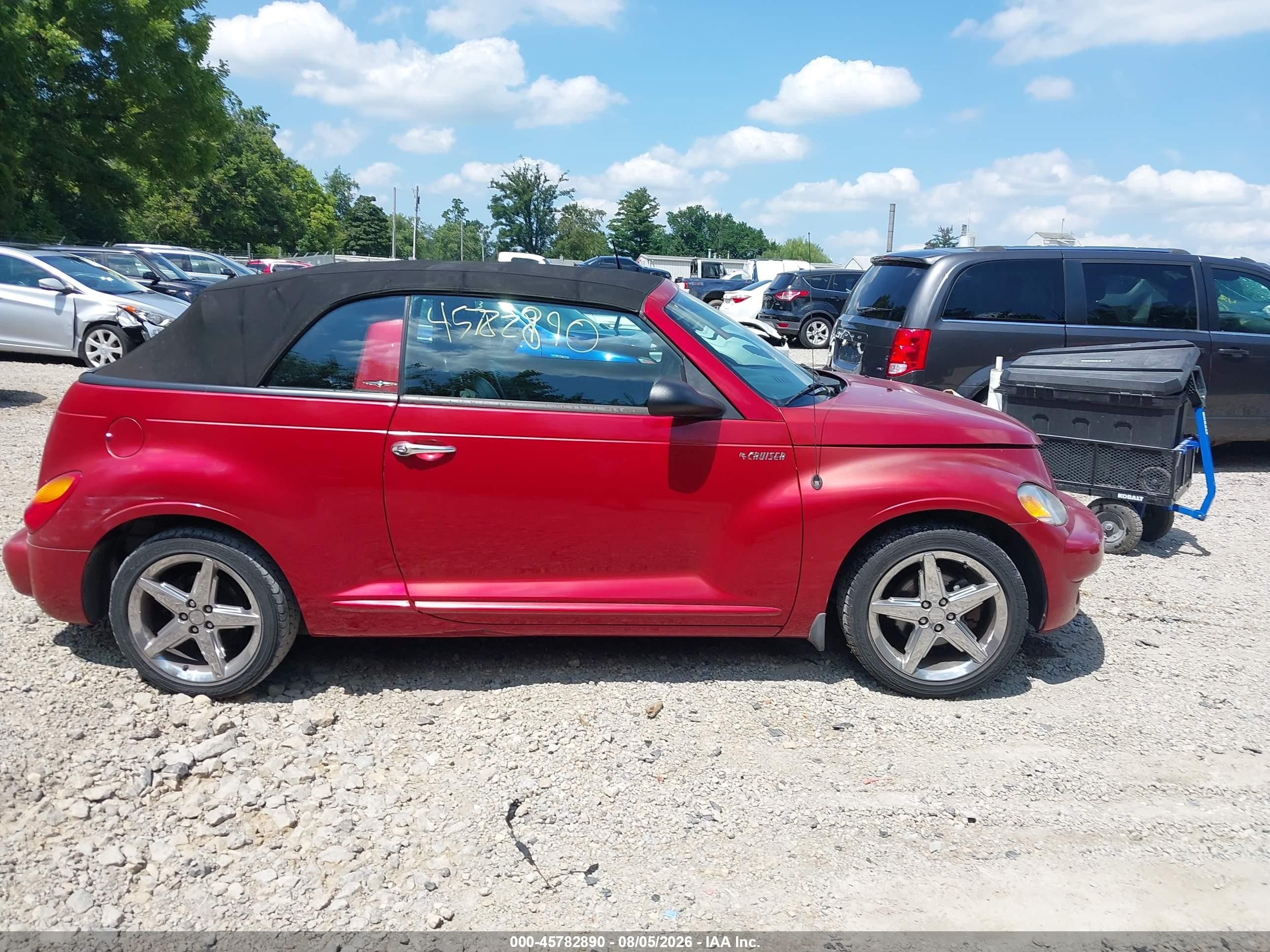 2005 Chrysler Pt Cruiser Gt Red vin: 3C3AY75S15T307420