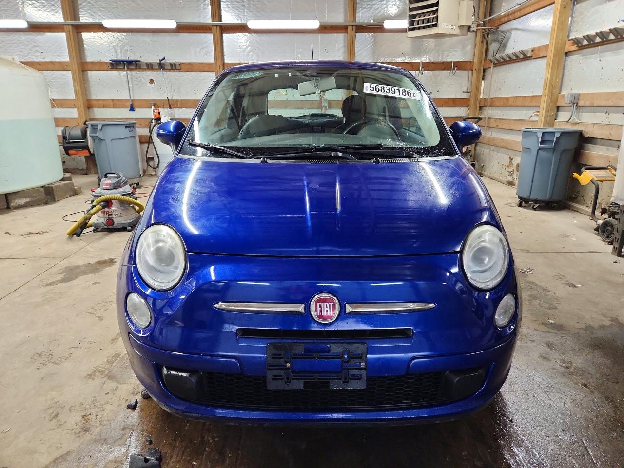 2012 Fiat 500 Pop Blue vin: 3C3CFFAR0CT119237