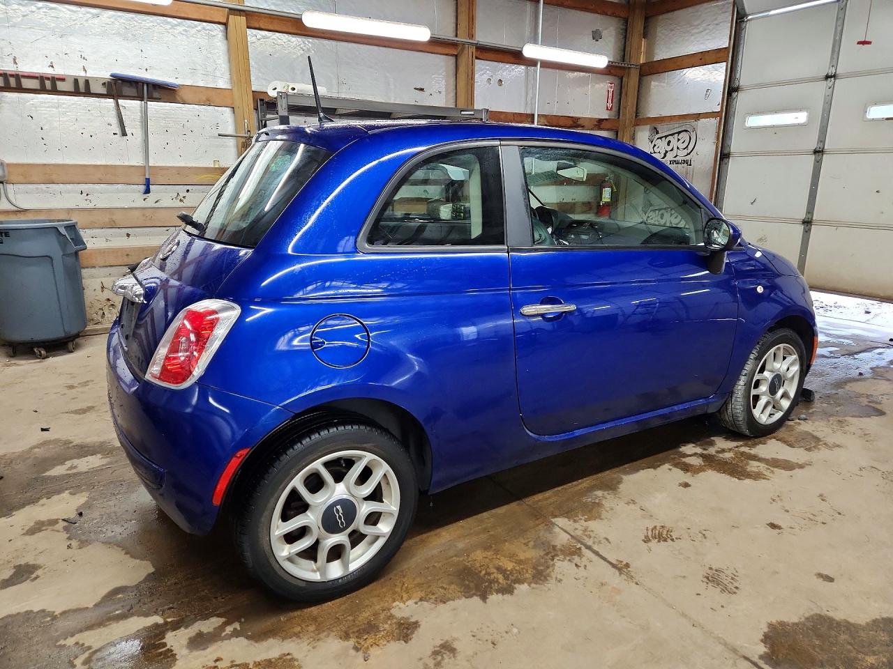 2012 Fiat 500 Pop Blue vin: 3C3CFFAR0CT119237