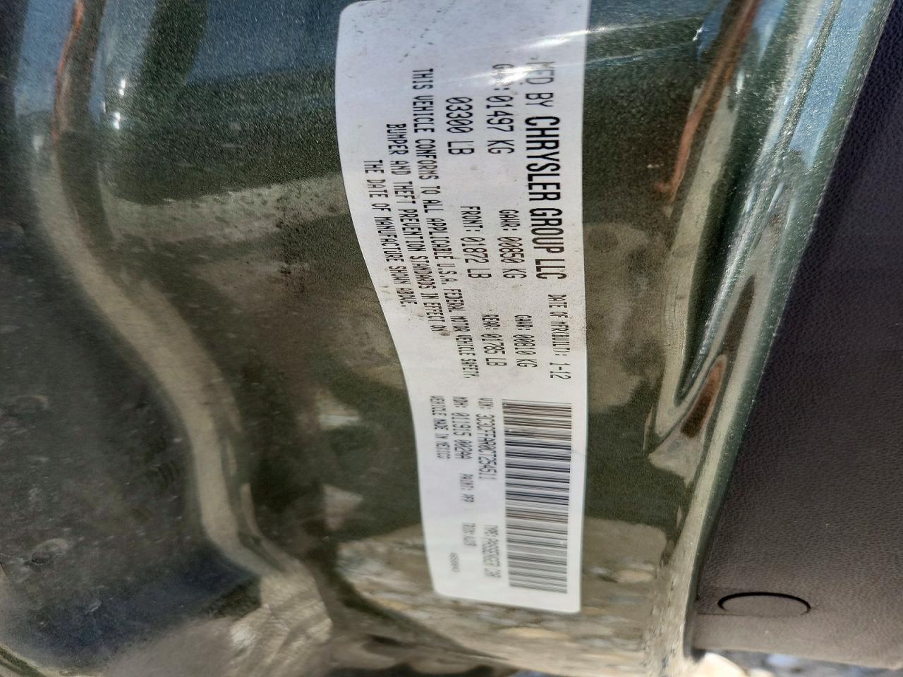 2012 Fiat 500 Pop Green vin: 3C3CFFAR0CT254511
