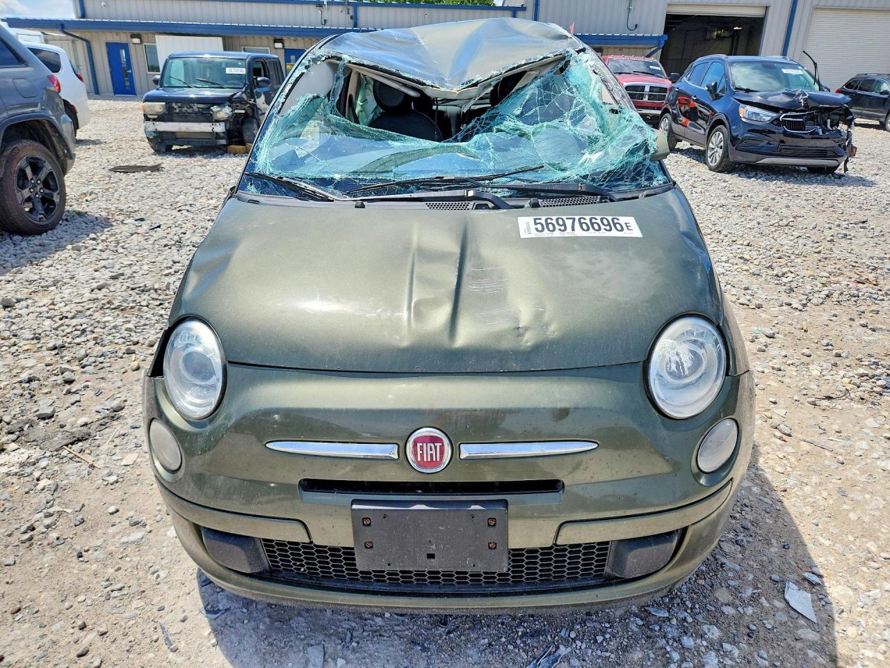 2012 Fiat 500 Pop Green vin: 3C3CFFAR0CT254511