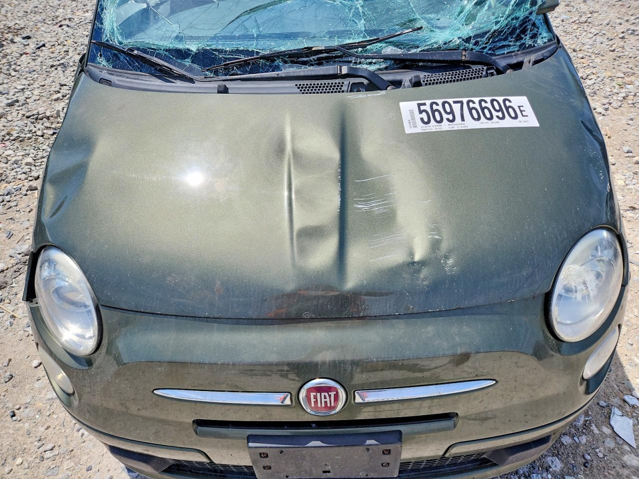 2012 Fiat 500 Pop Green vin: 3C3CFFAR0CT254511